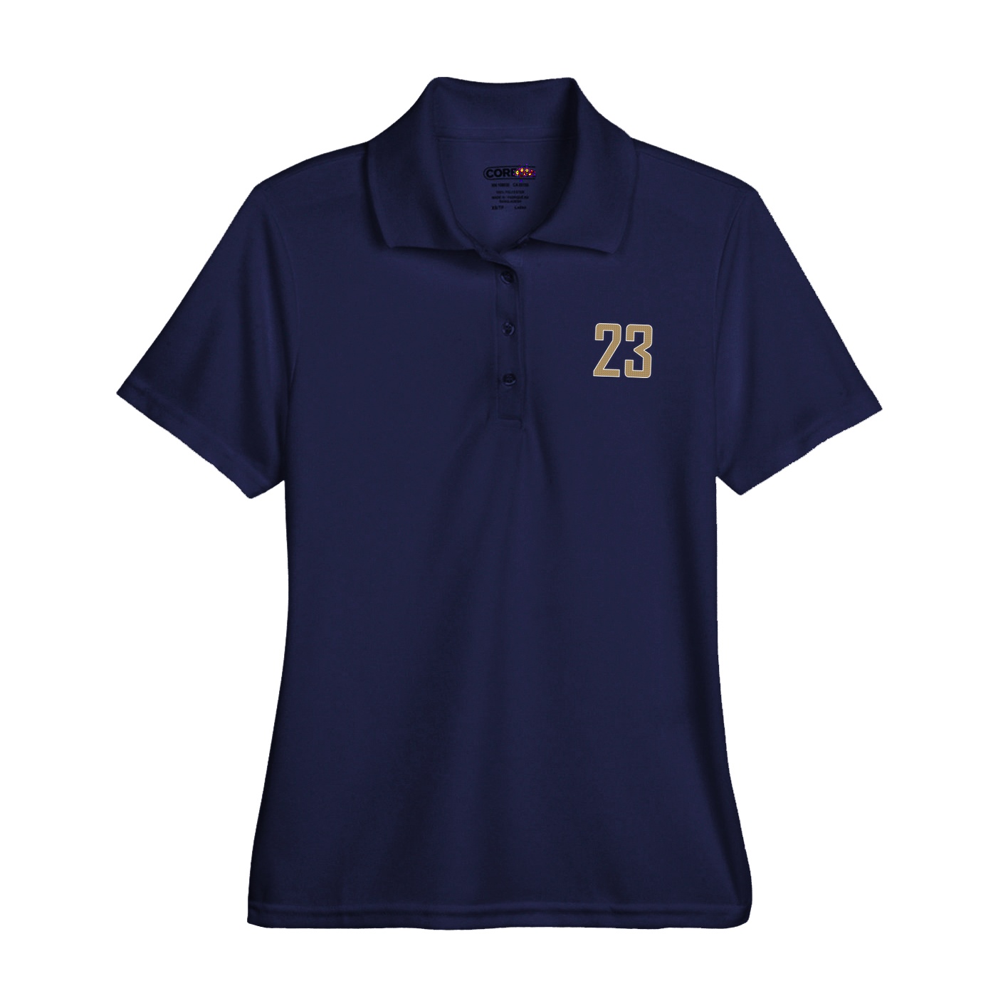 Womens Performance Polo — Front Shirsy in Navy