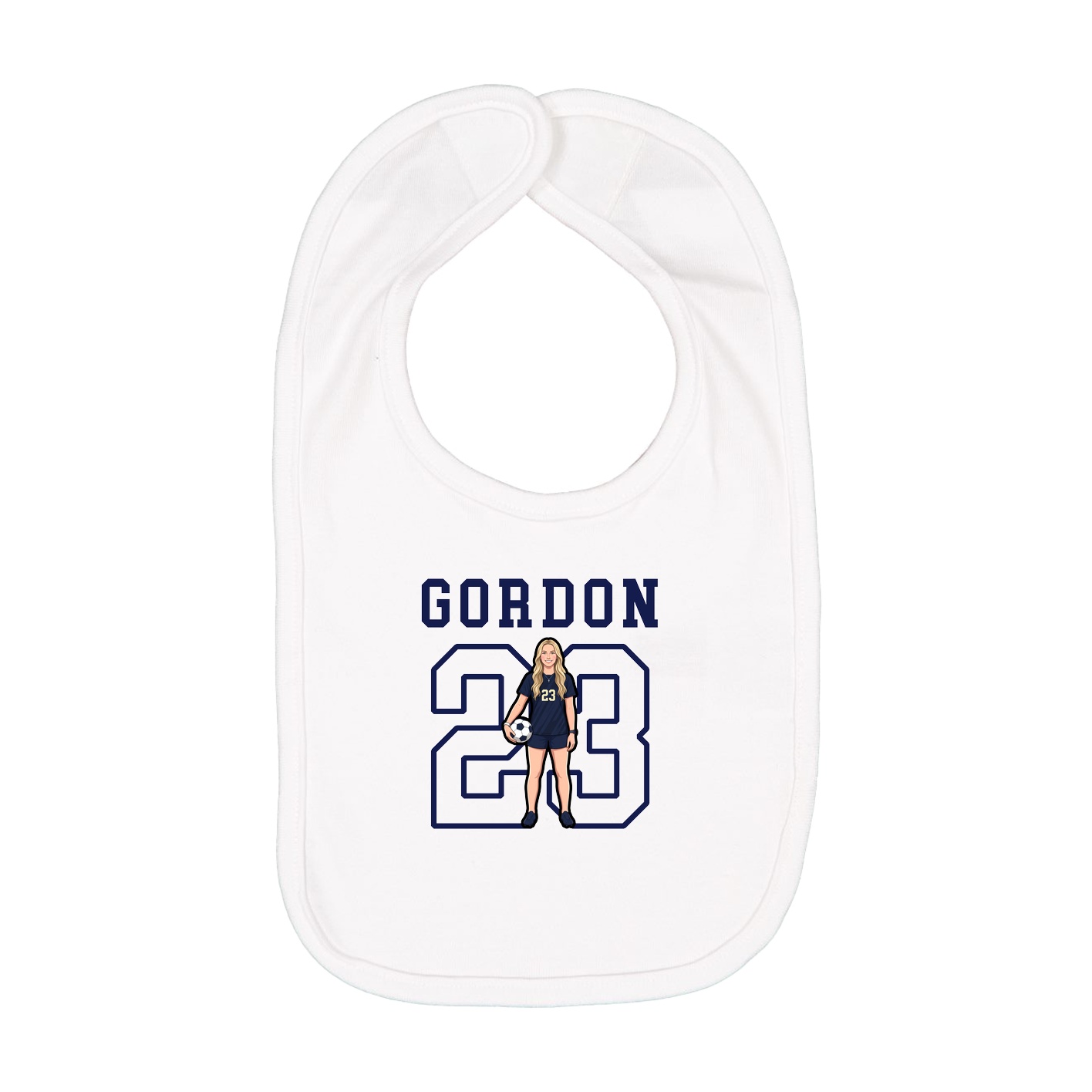 Infant Bib — Shirsey in White