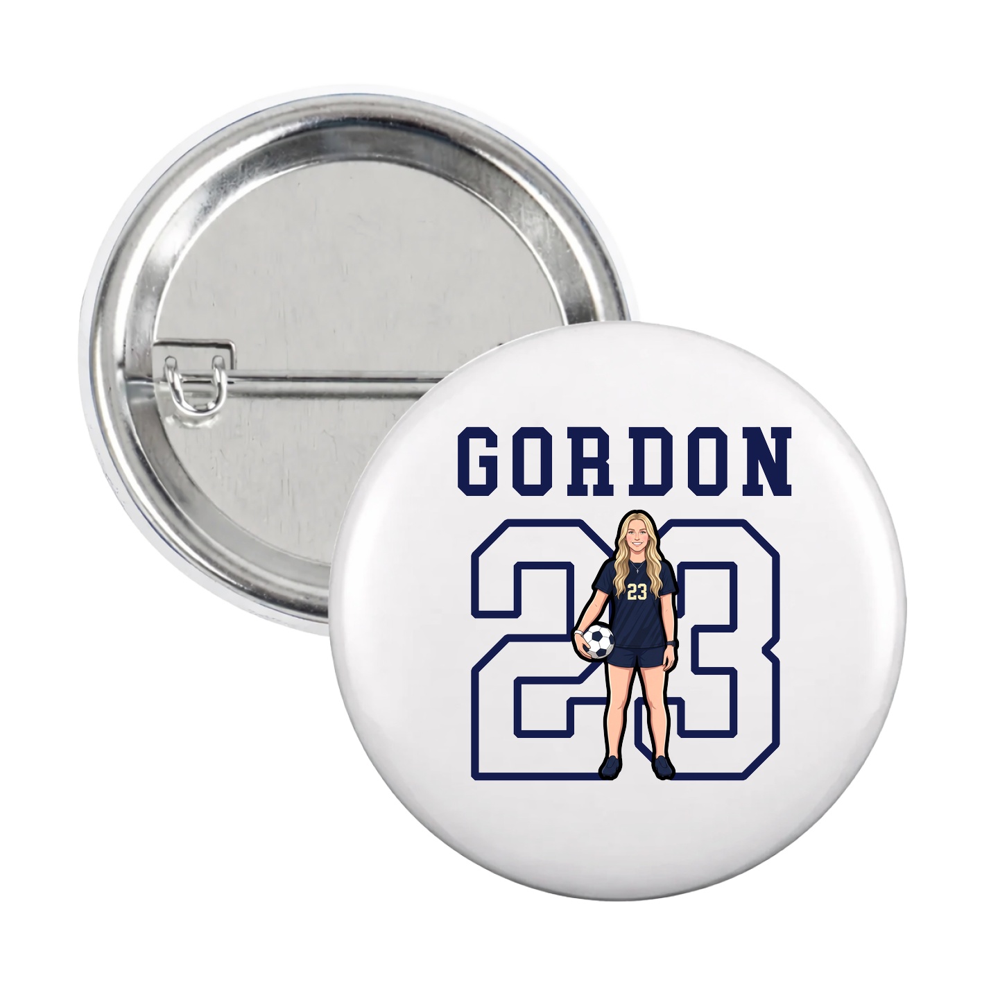 Game Day Button — Shirsey in White