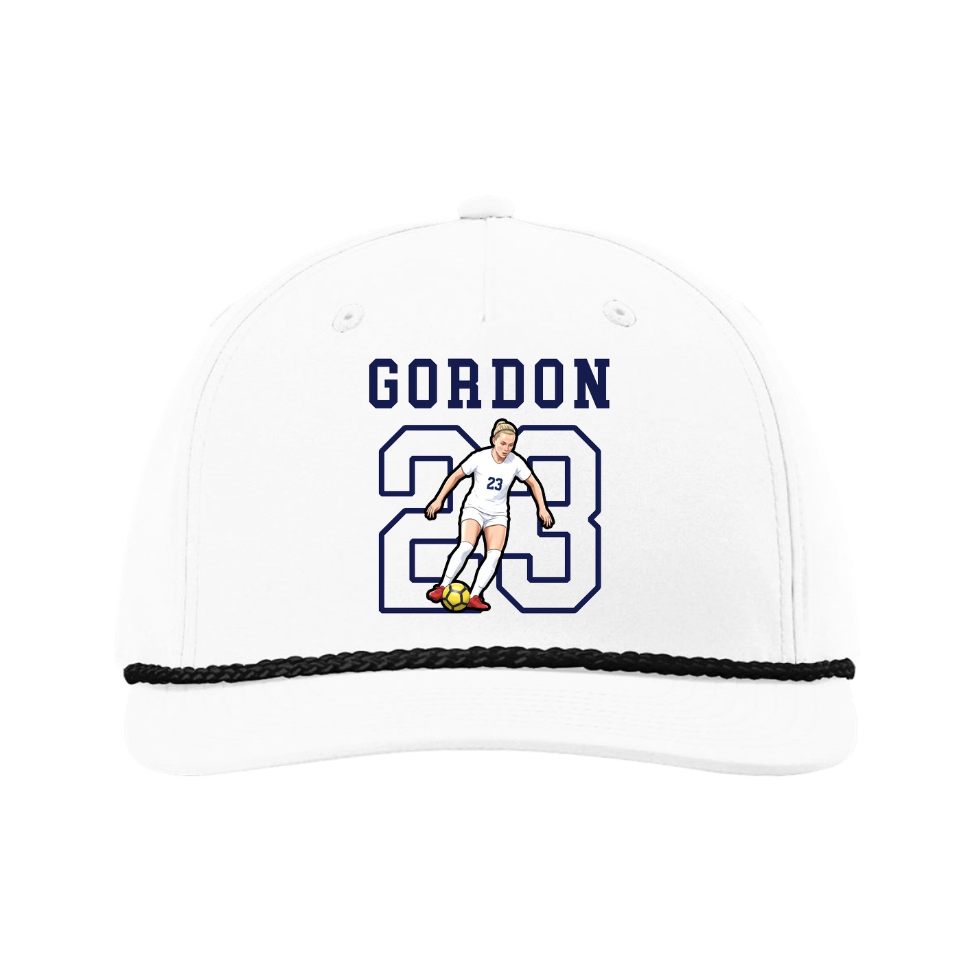 Five-Panel Classic Rope Cap — Shirsey in White