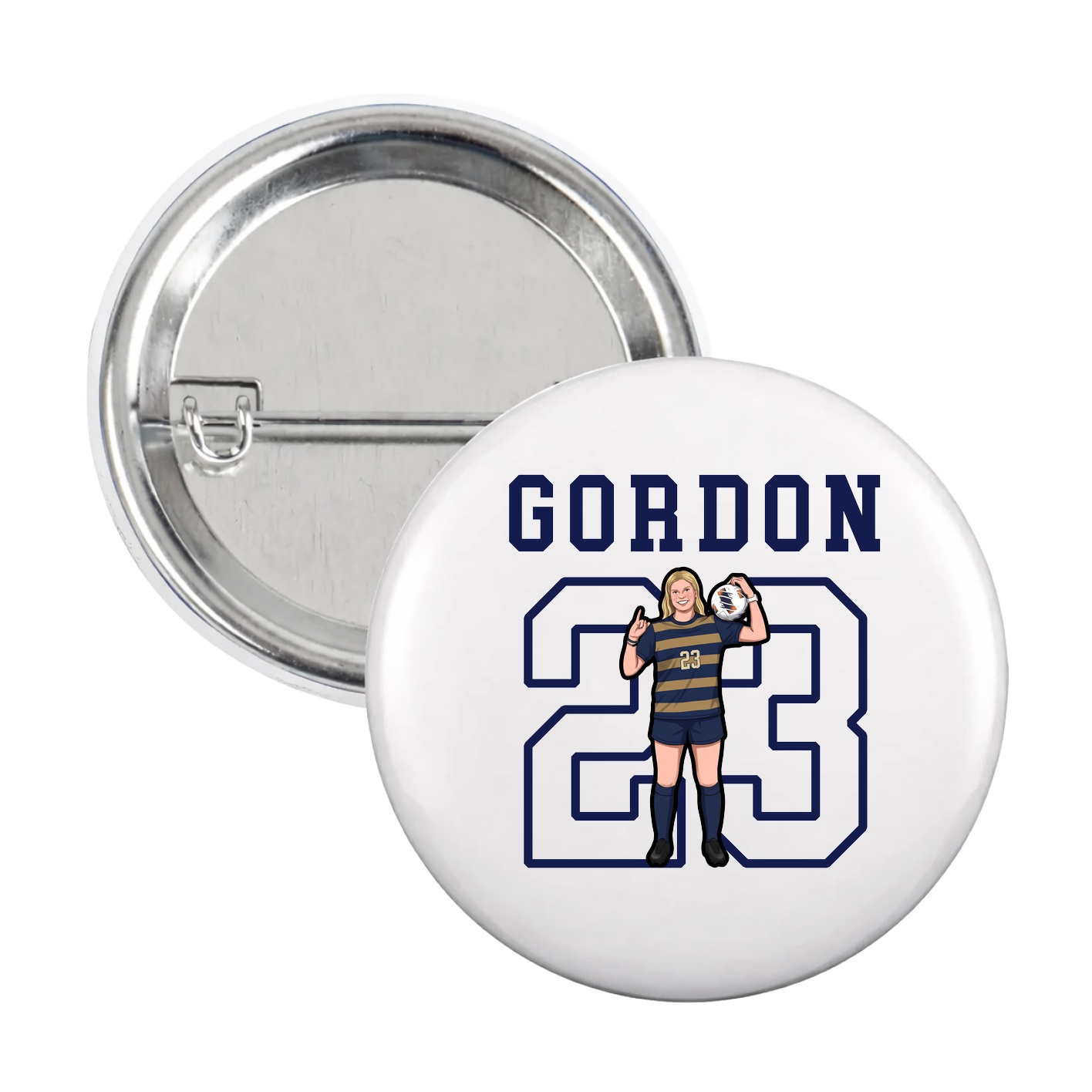 Game Day Button — Shirsey in White