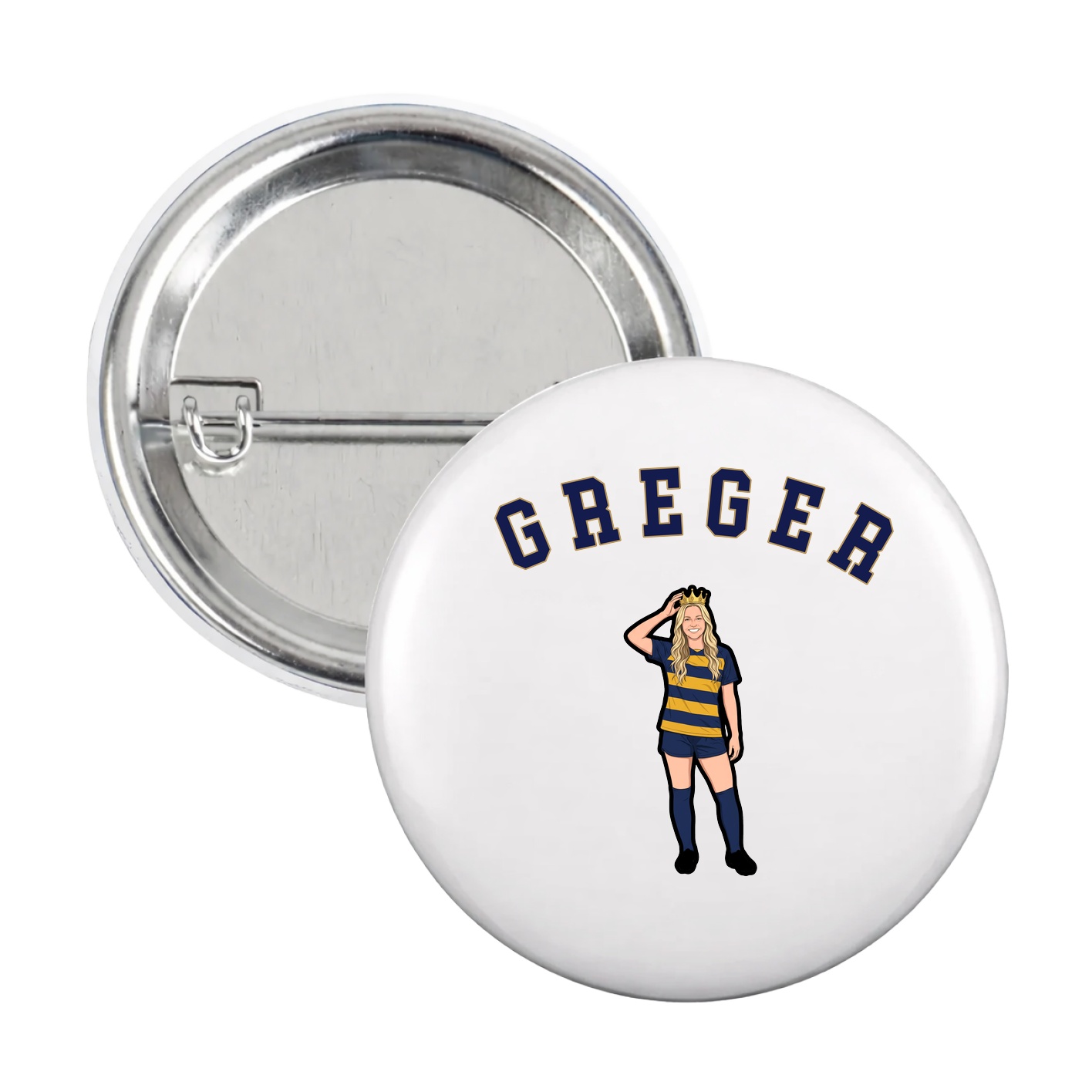 Game Day Button — Shirsey Arch in White