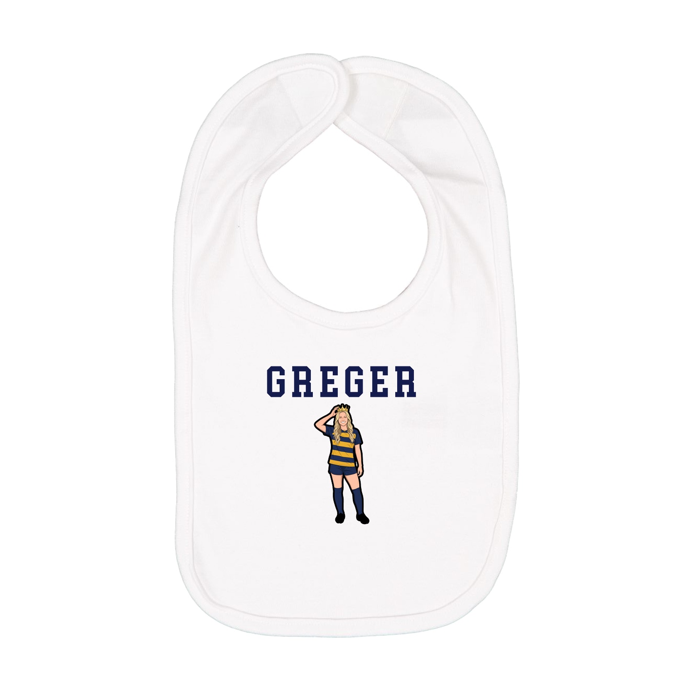 Infant Bib — Shirsey in White
