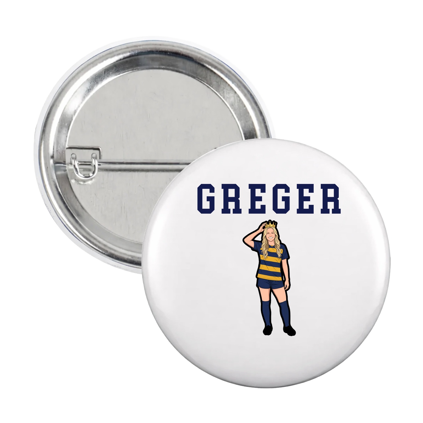 Game Day Button — Shirsey in White