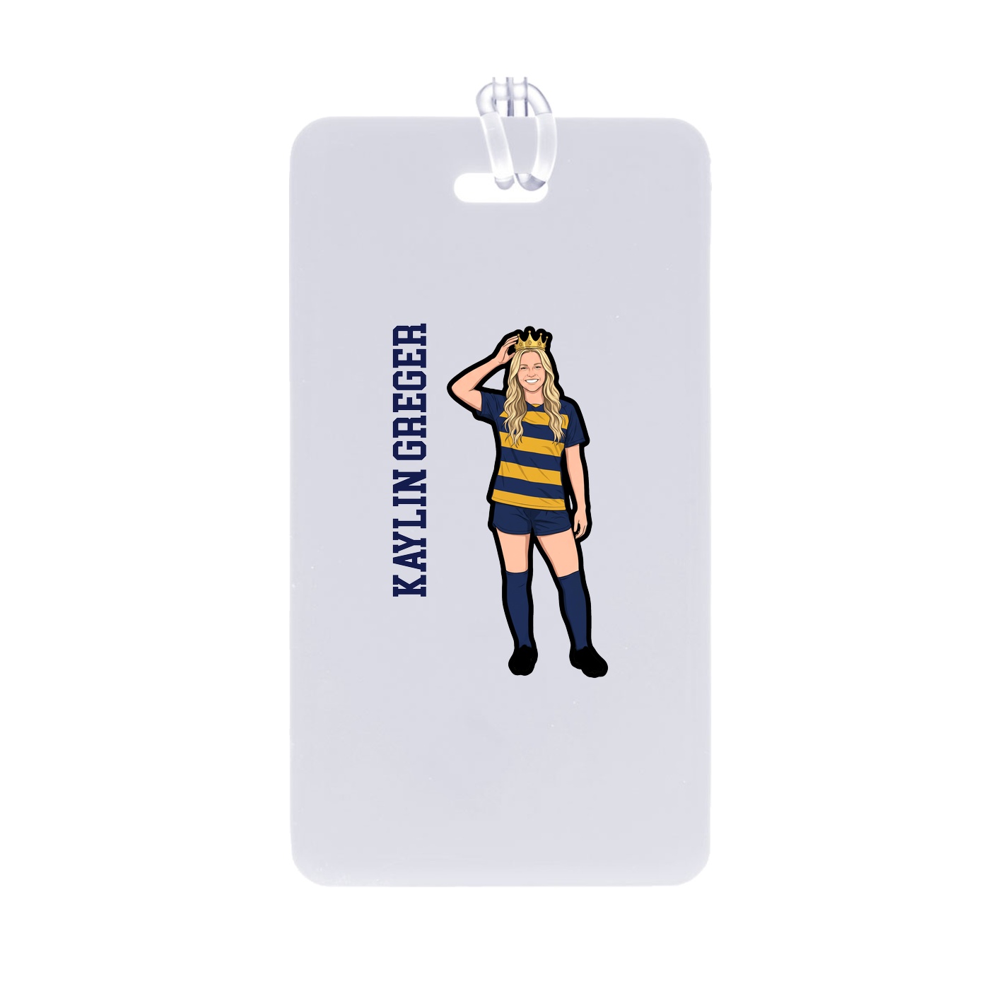 Bag Tag — Name Vertical in Classic