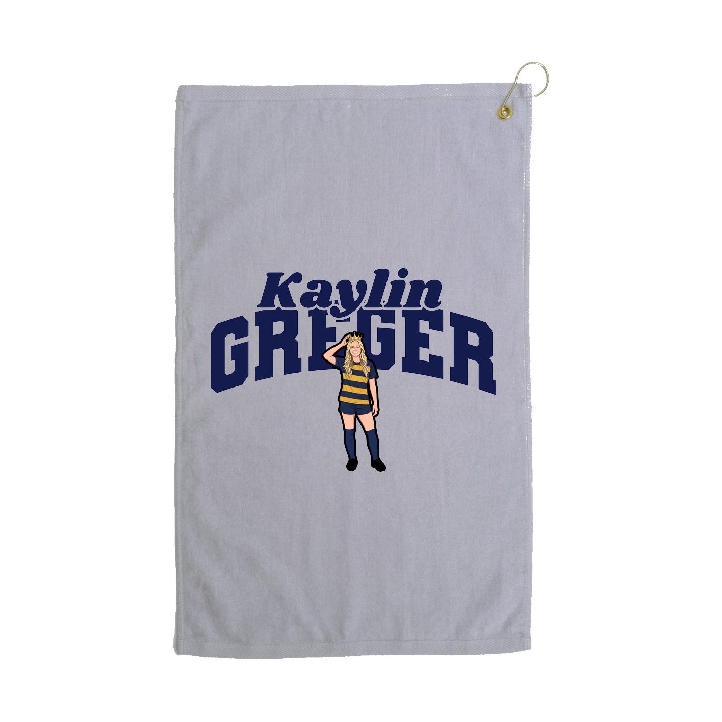 Golf Towel — Signature Arch in Grey