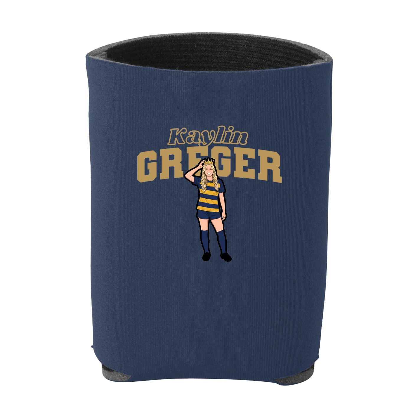 Can Holder — Name Arch in Navy