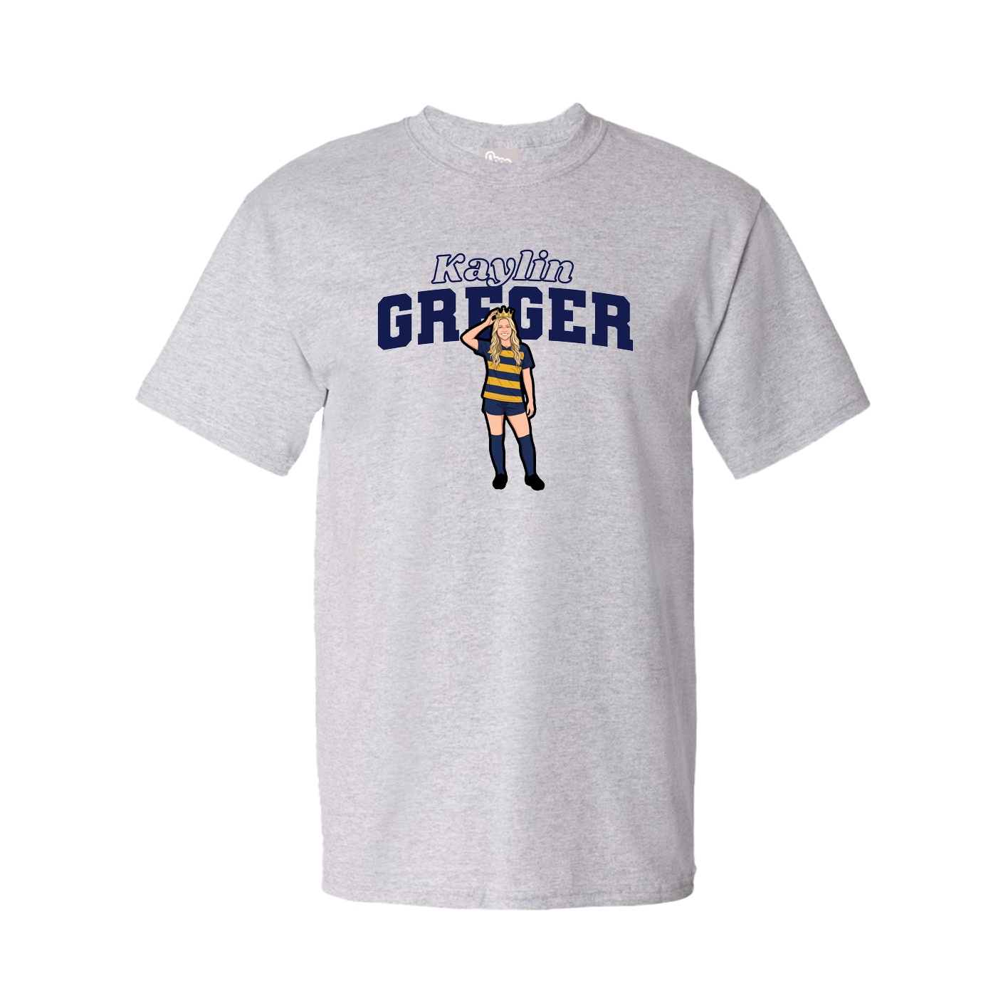 Tee — Name Arch in Grey