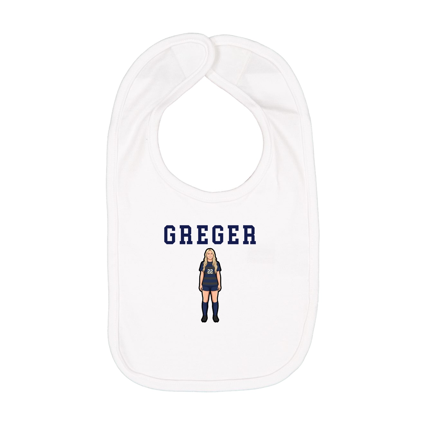 Infant Bib — Shirsey in White