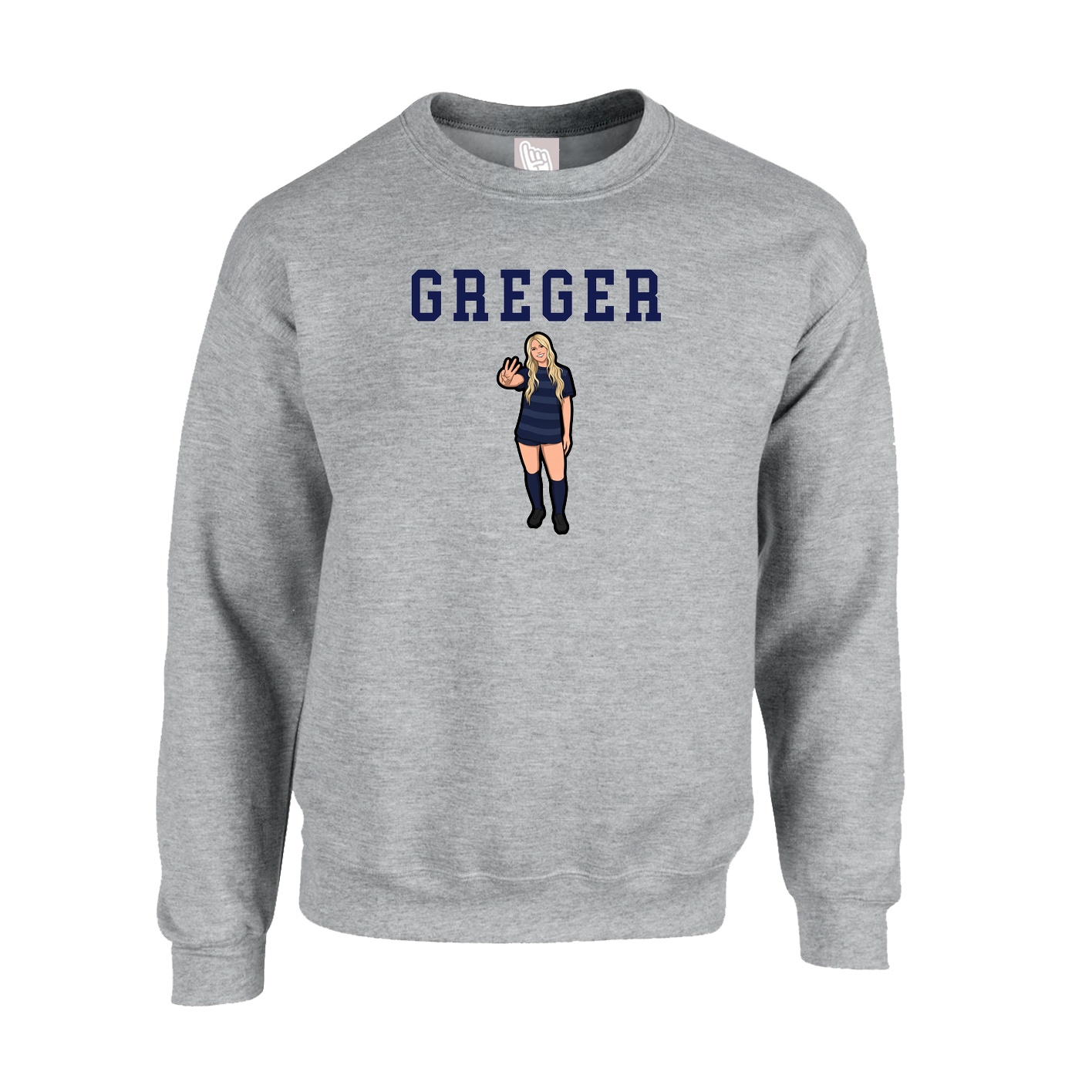 Fleece Crew — Shirsey in Grey