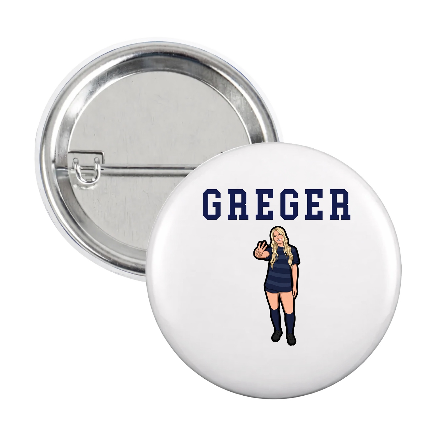 Game Day Button — Shirsey in White