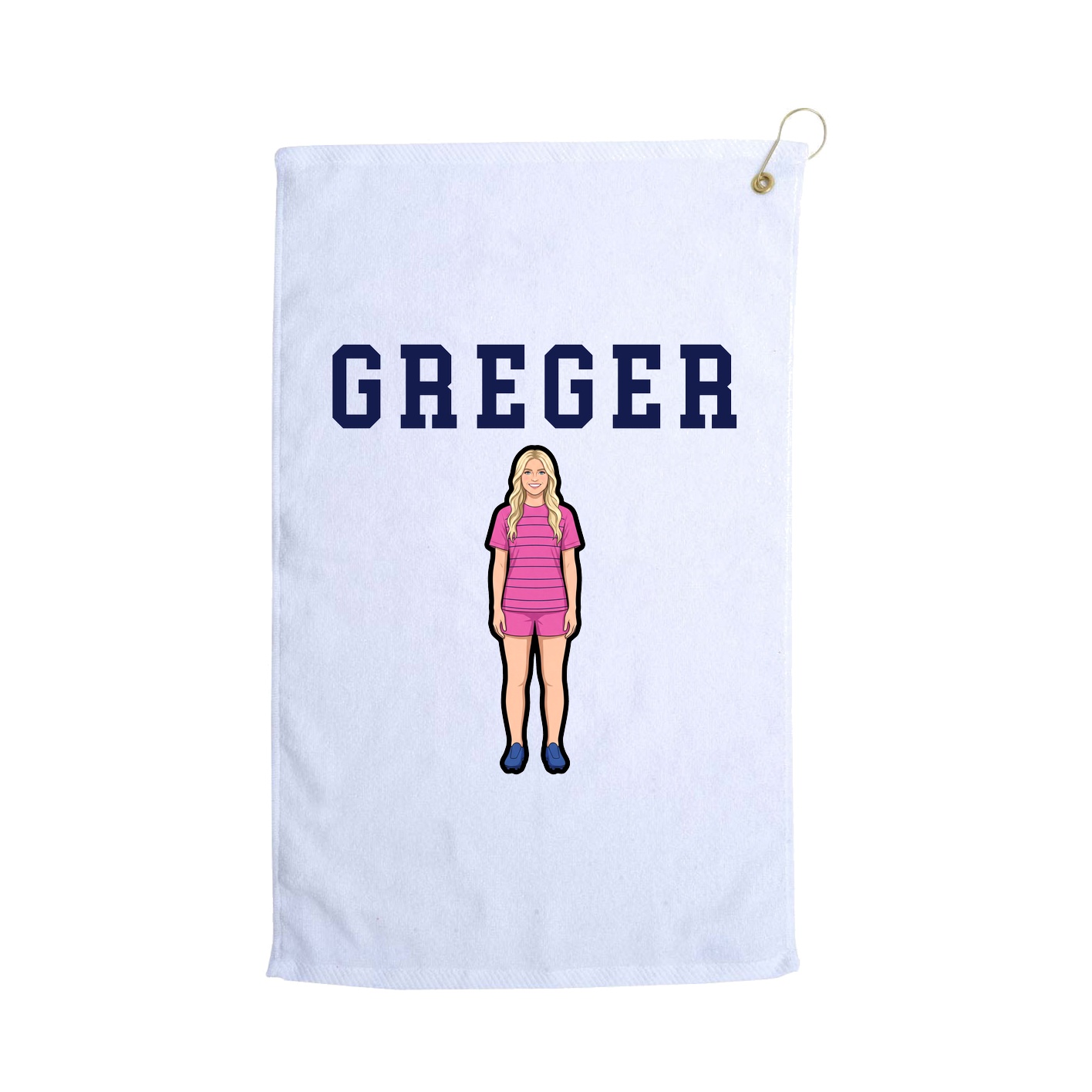 Golf Towel — Shirsey in White