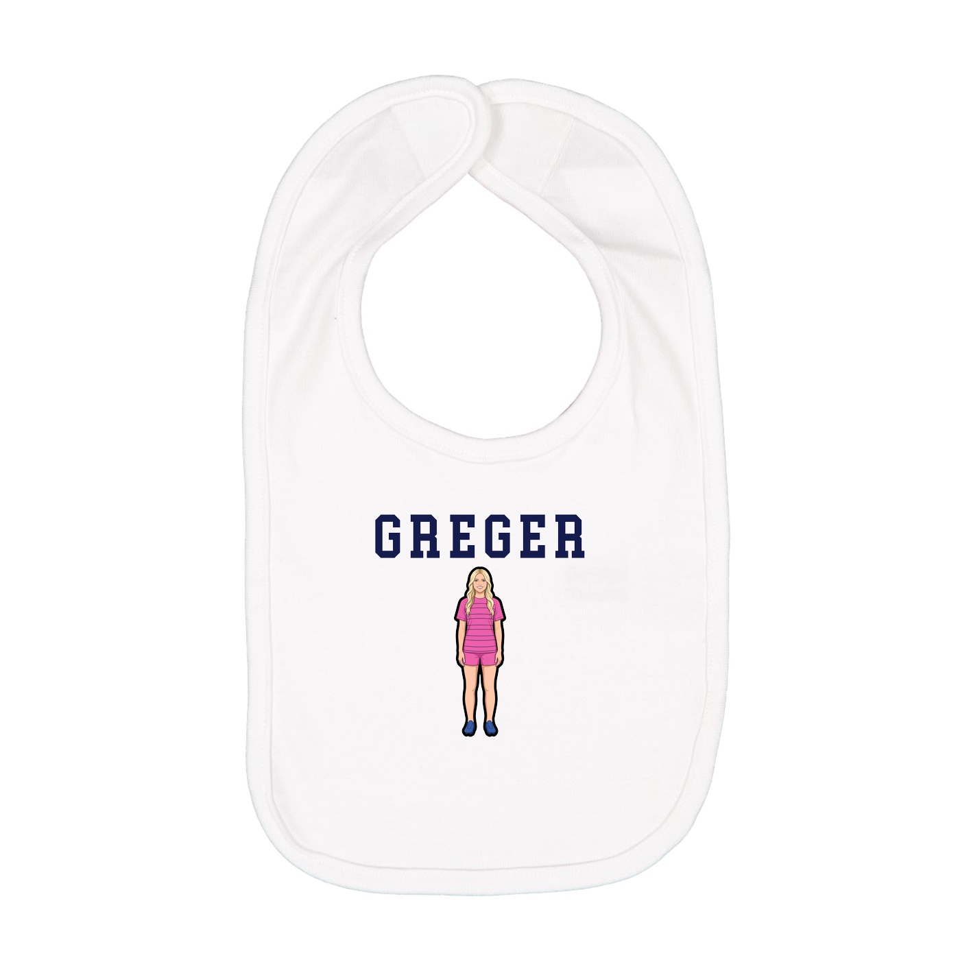 Infant Bib — Shirsey in White