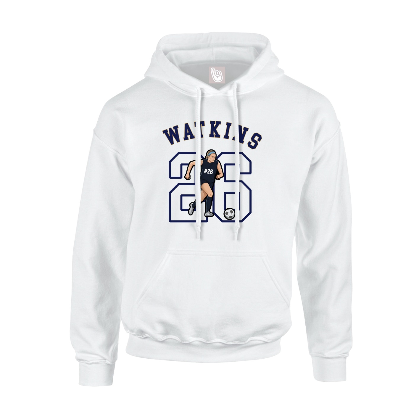 Hoodie — Shirsey Arch in White
