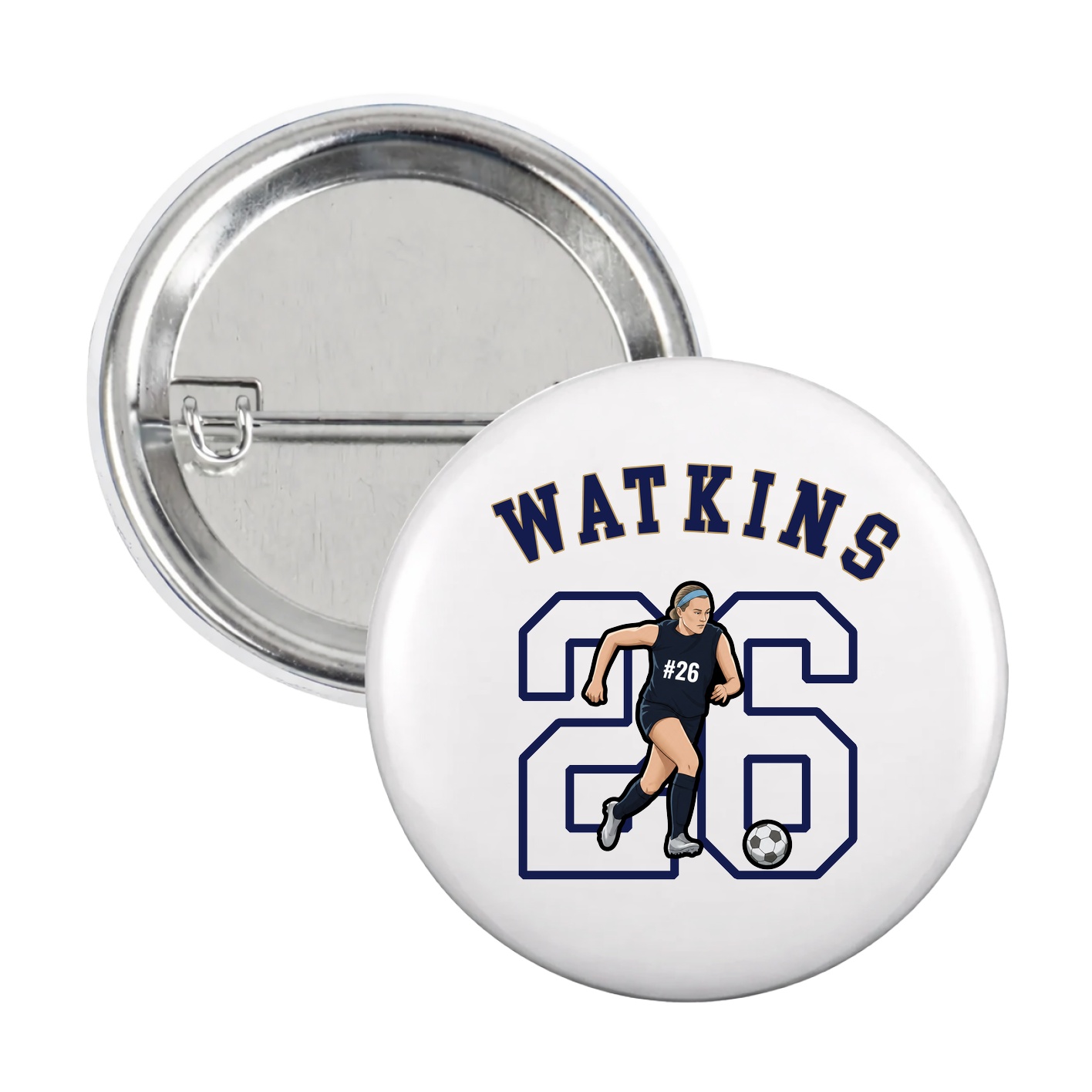 Game Day Button — Shirsey Arch in White