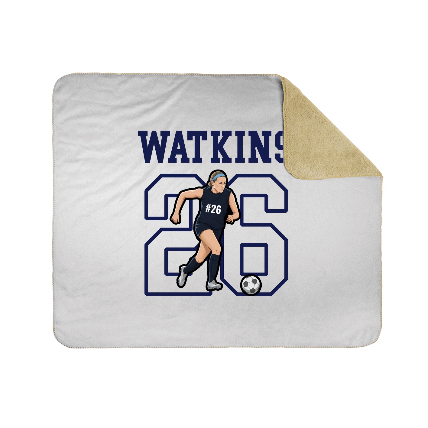 Throw Blanket — Shirsey in White
