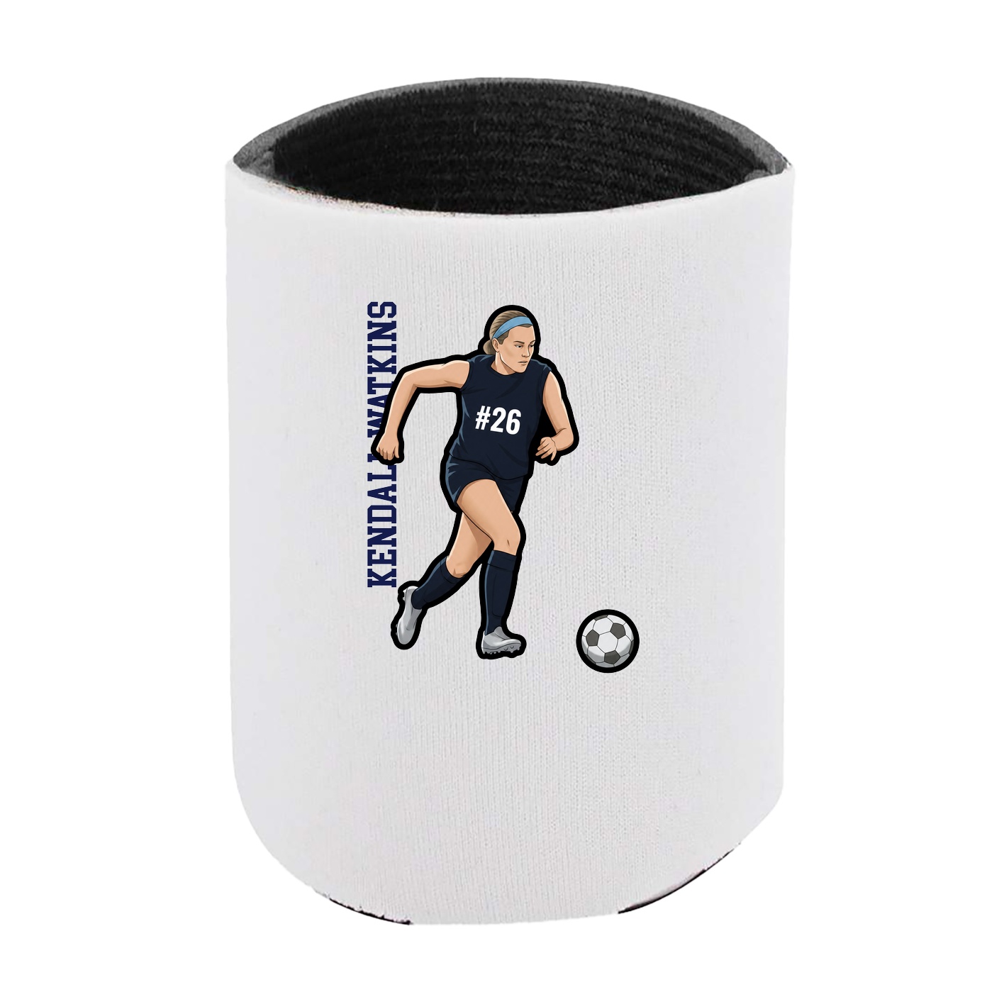 Can Holder — Name Vertical in White