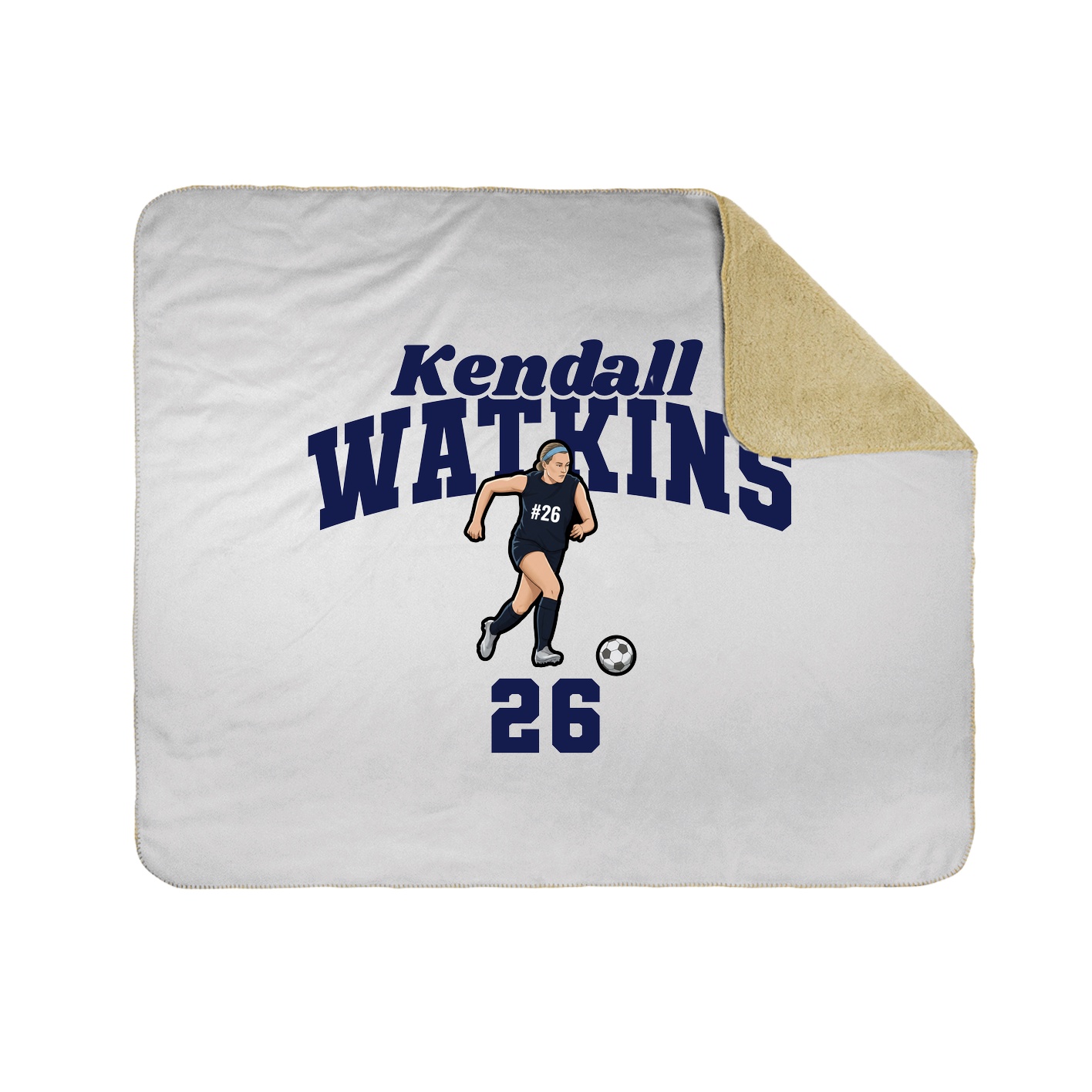 Throw Blanket — Signature Arch in White