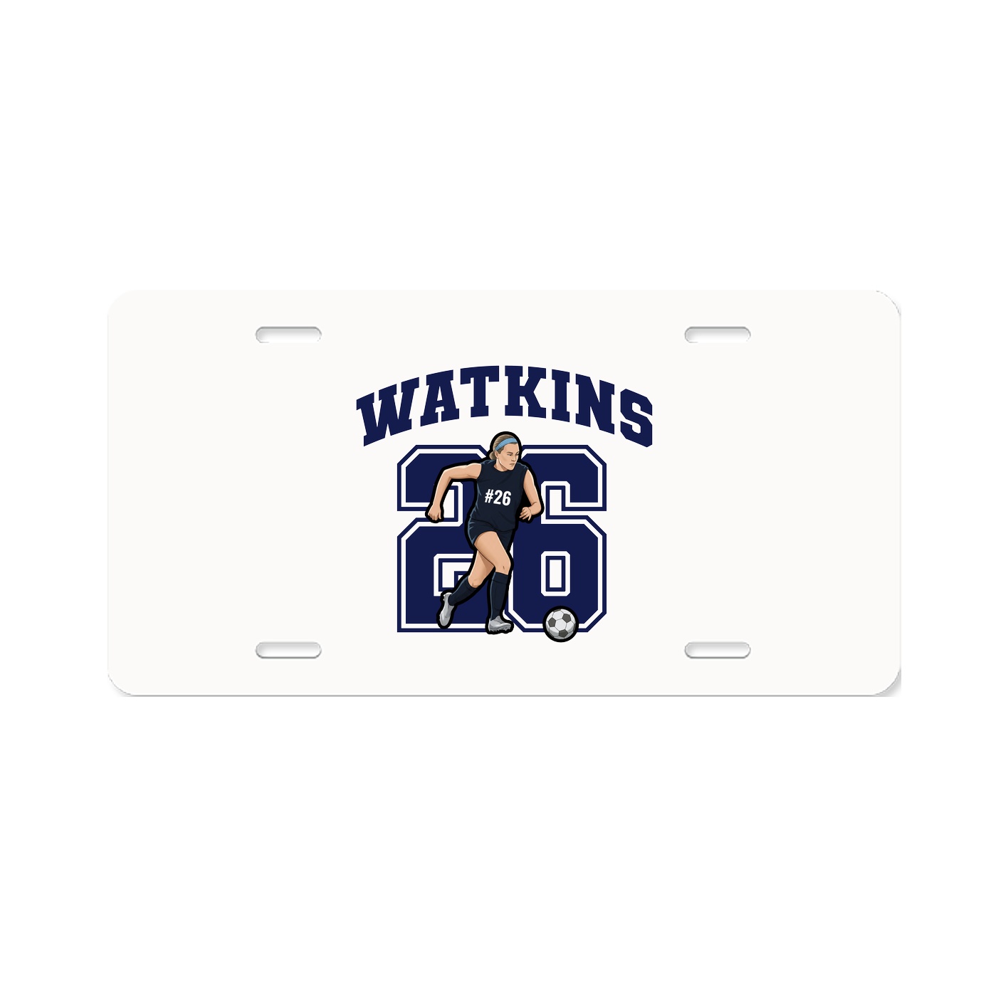 License Plate — Number in Classic