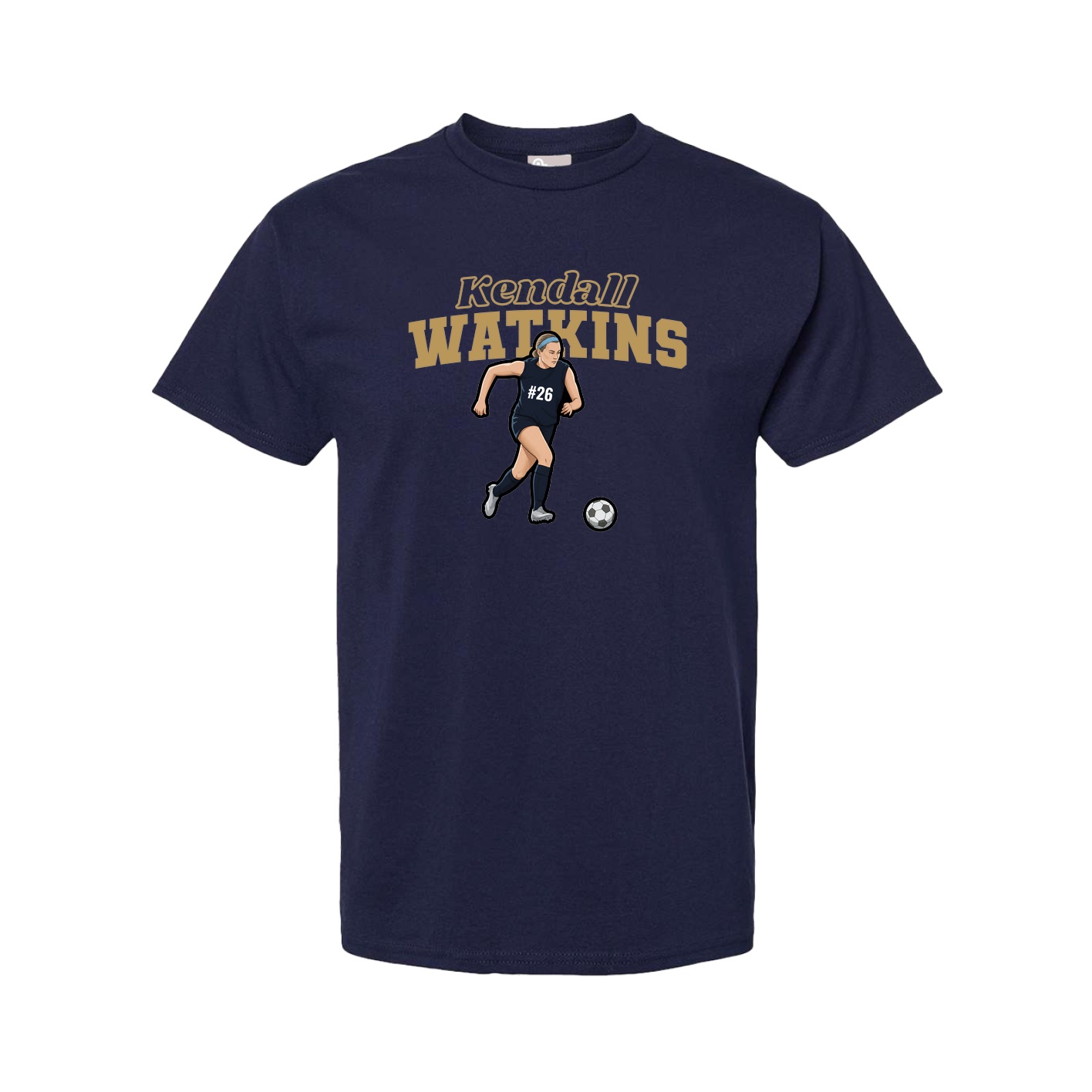 Tee — Name Arch in Navy