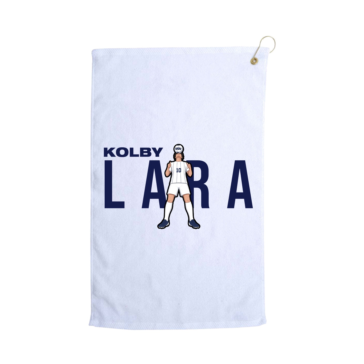 Golf Towel — Player Name in White
