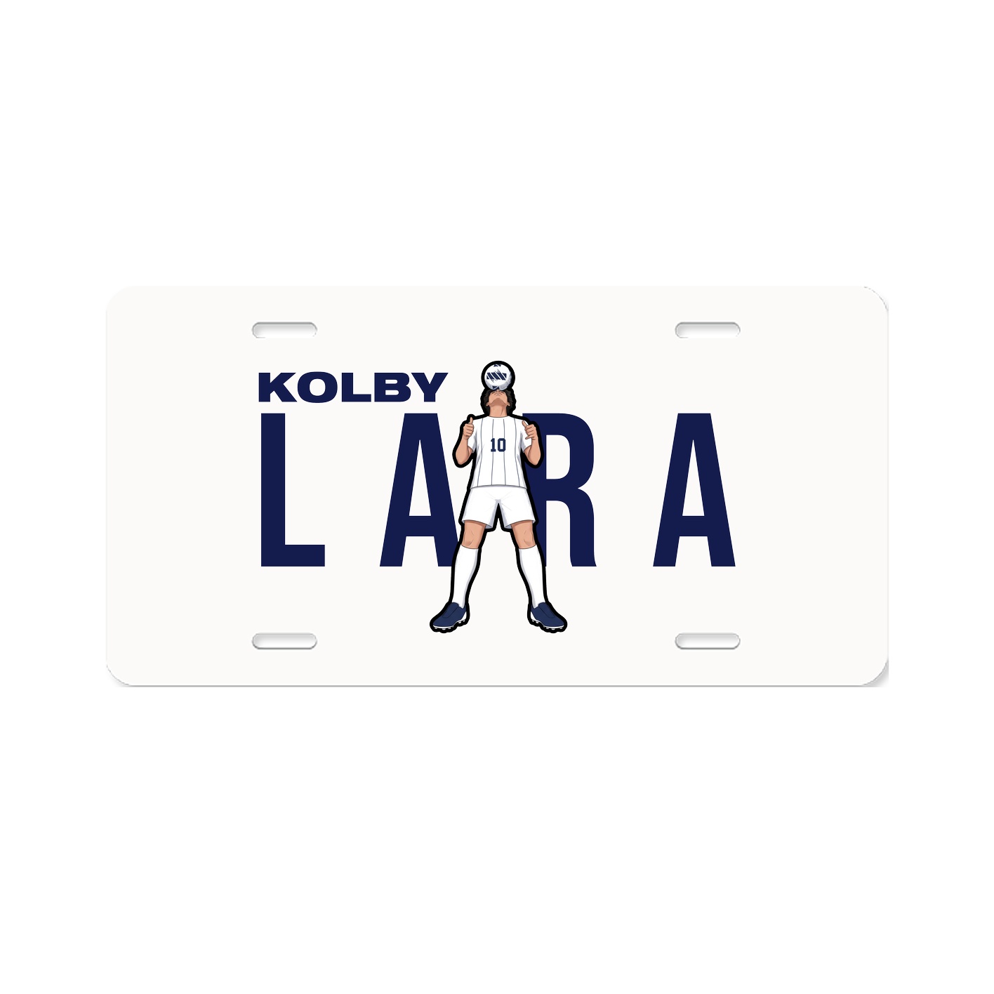 License Plate — Player Name in Classic