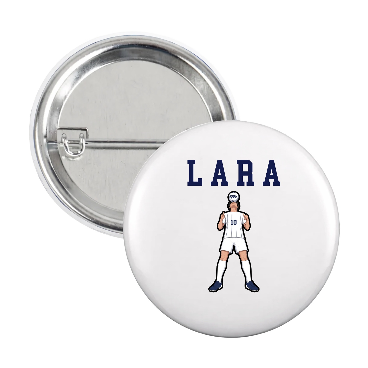 Game Day Button — Shirsey in White