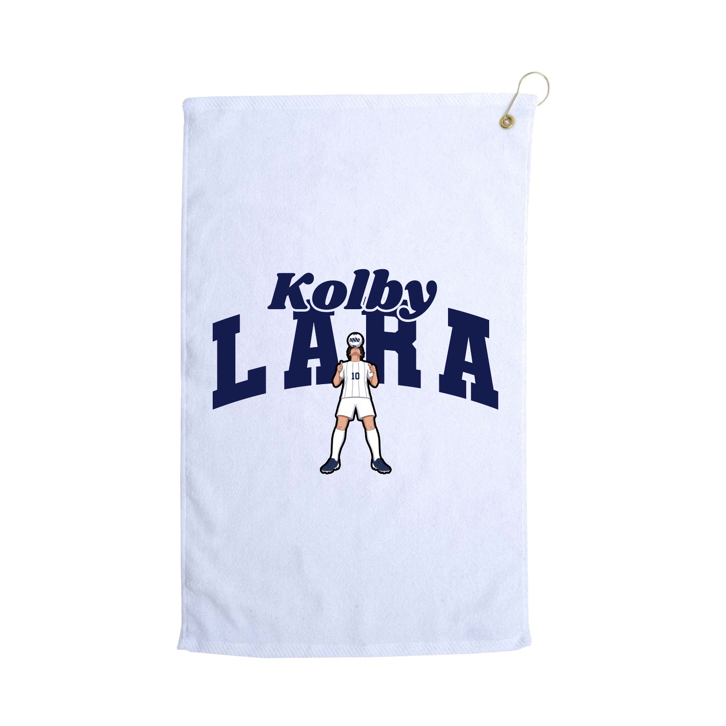 Golf Towel — Signature Arch in White