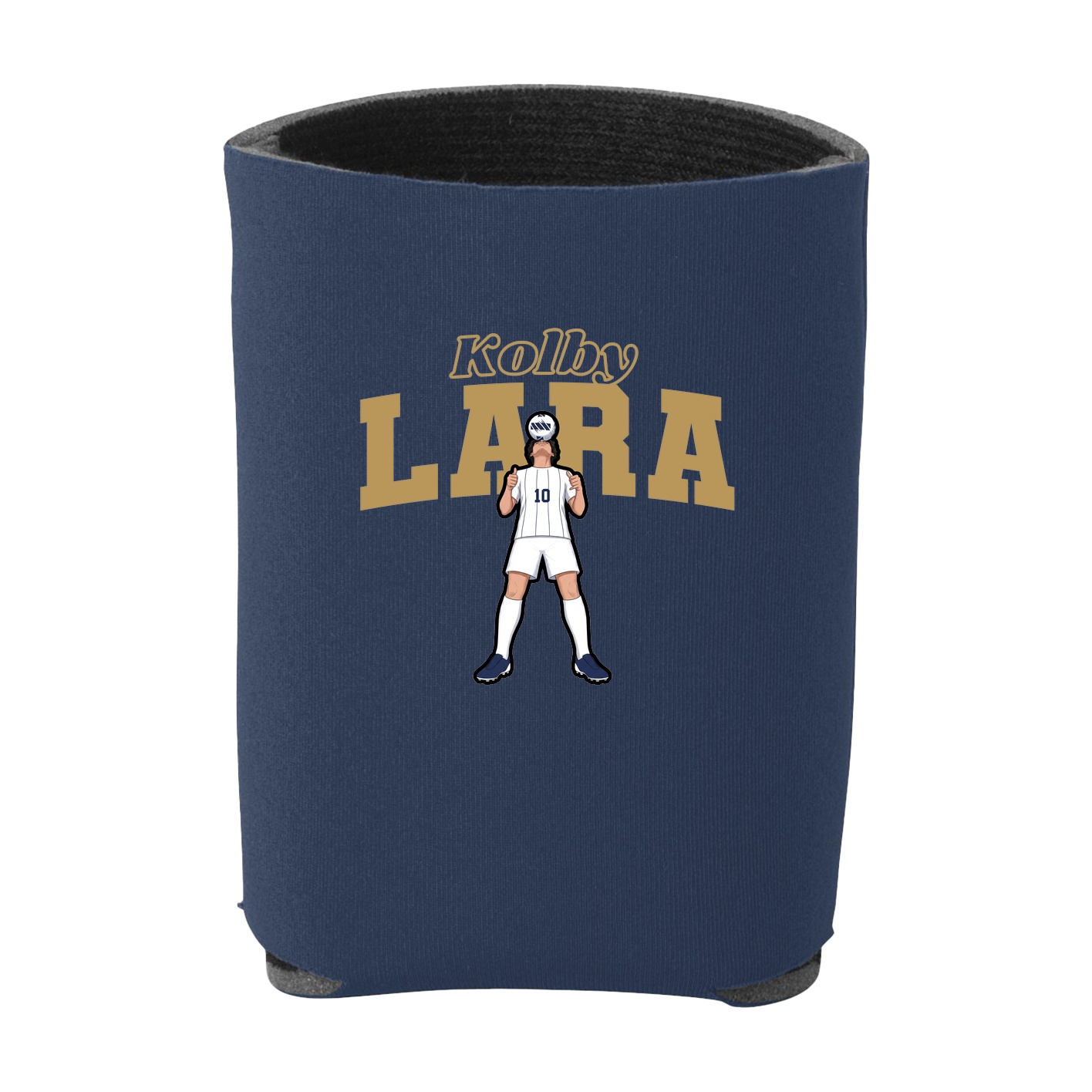 Can Holder — Name Arch in Navy