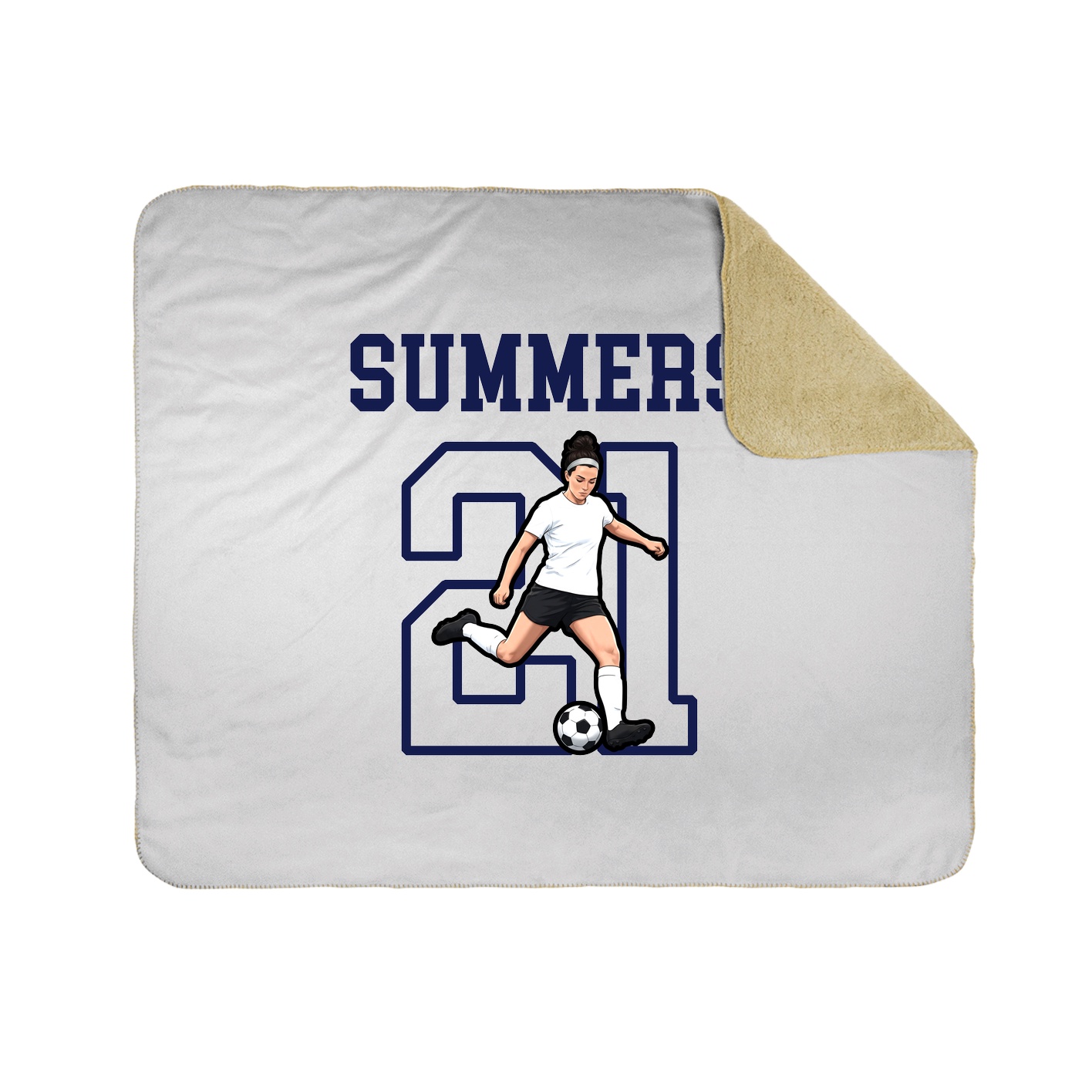Throw Blanket — Shirsey in White