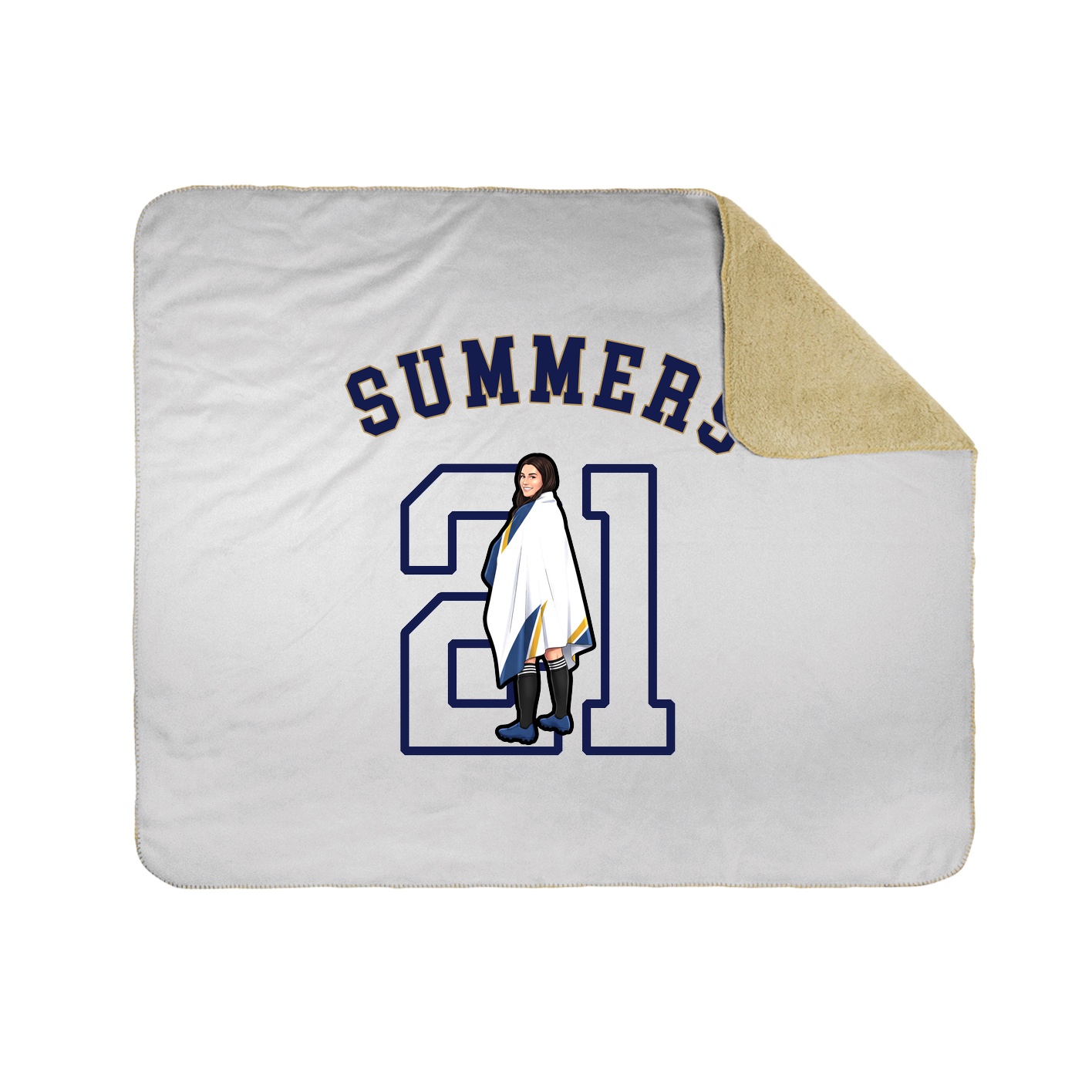Throw Blanket — Shirsey Arch in White