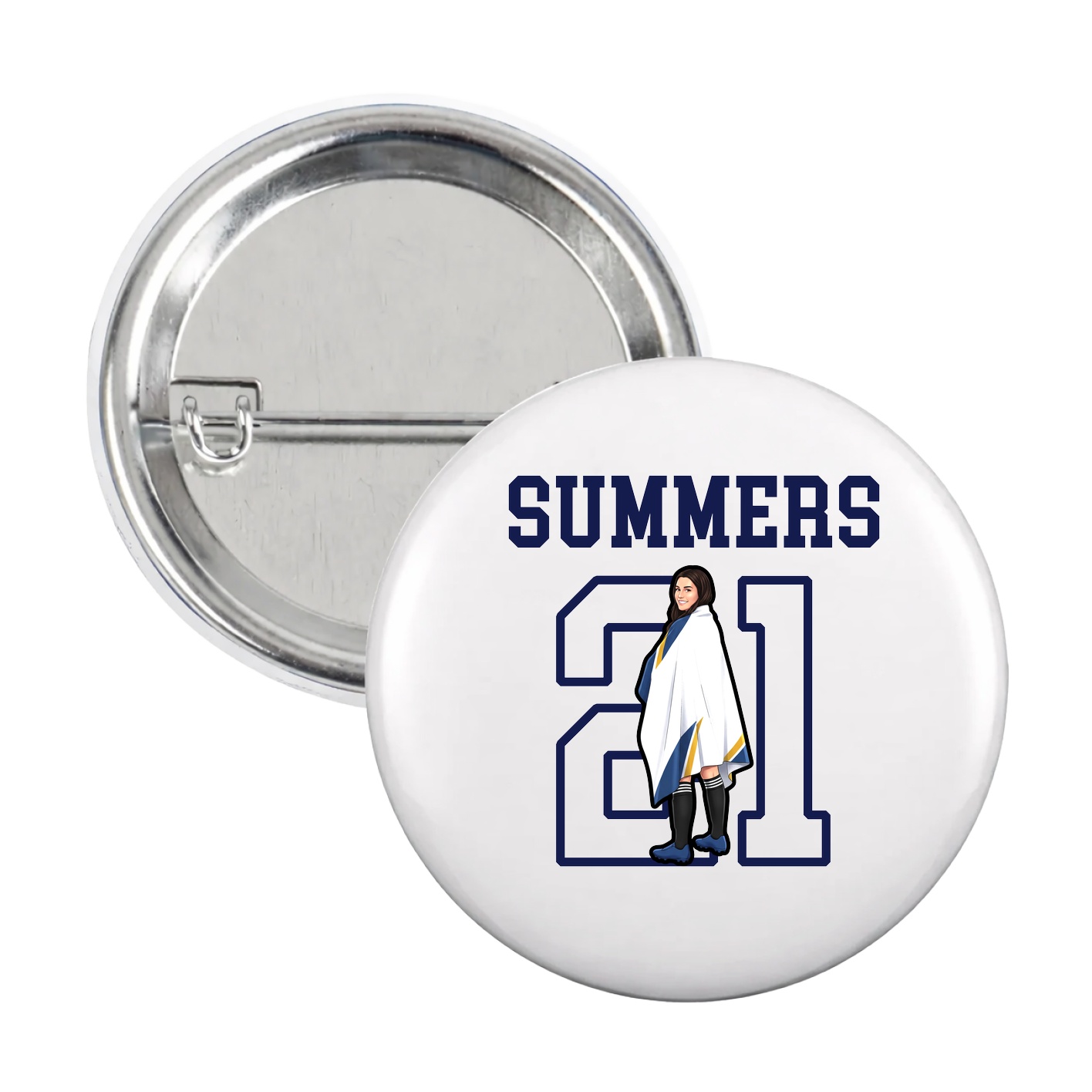 Game Day Button — Shirsey in White
