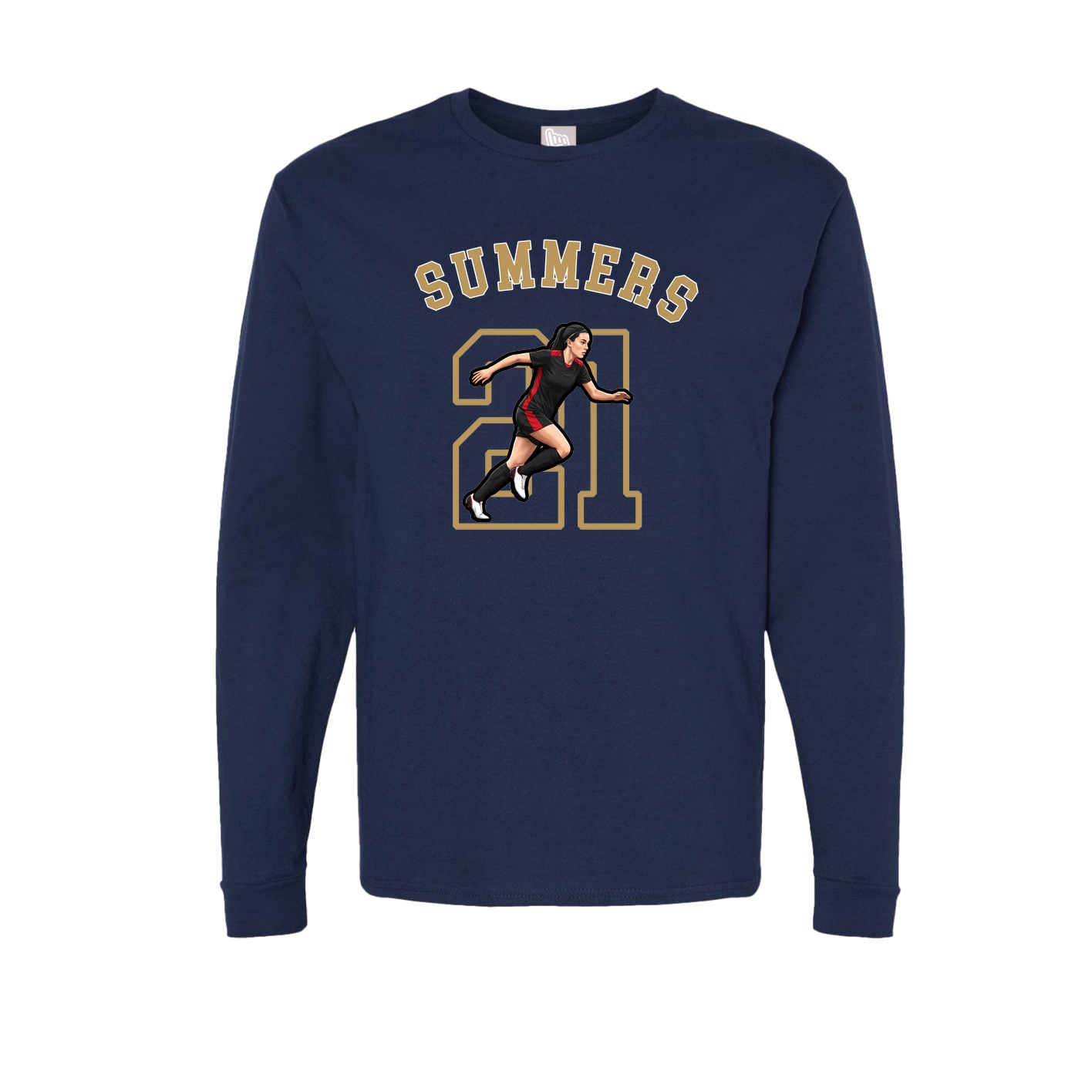 Long Sleeve Tee — Shirsey Arch in Navy