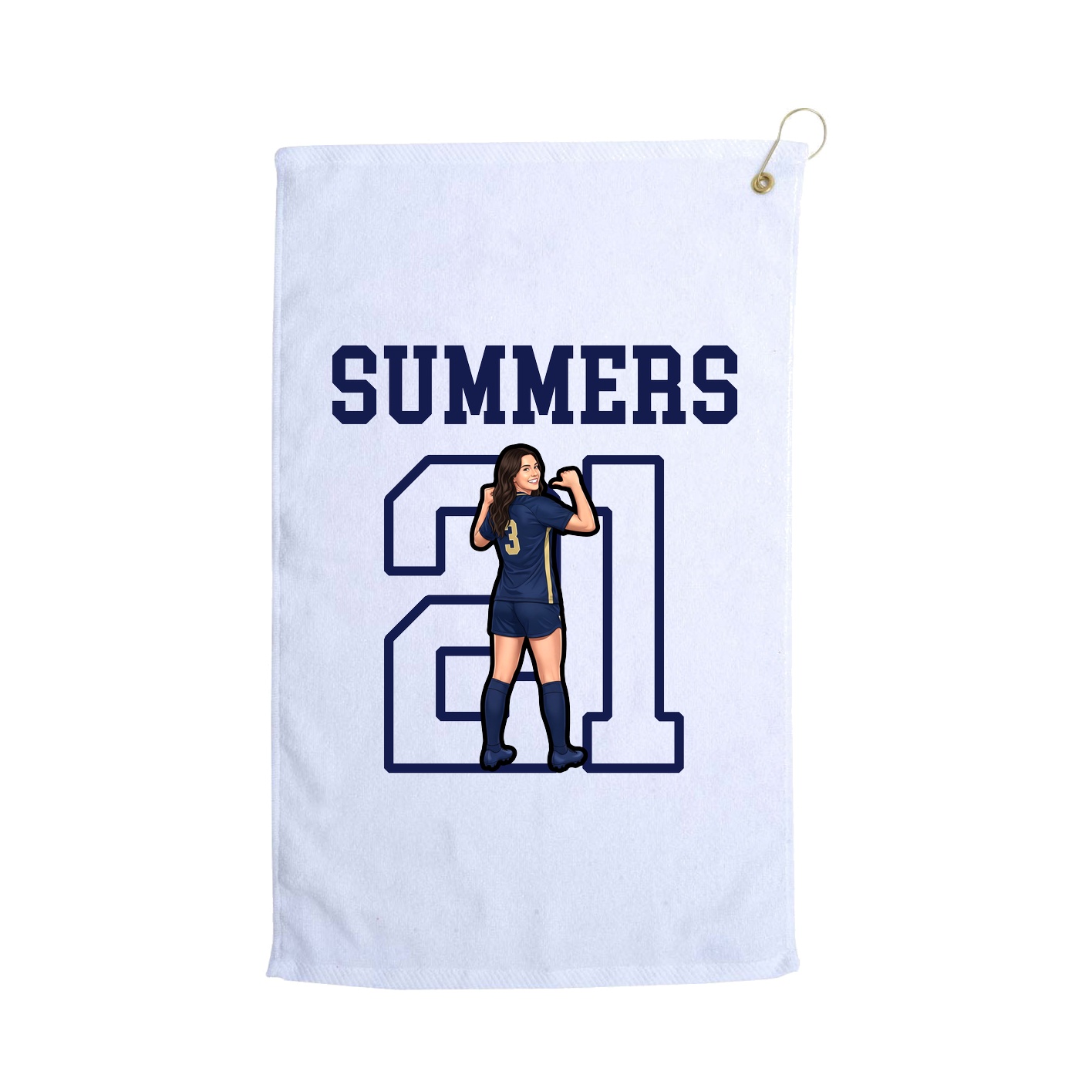 Golf Towel — Shirsey in White
