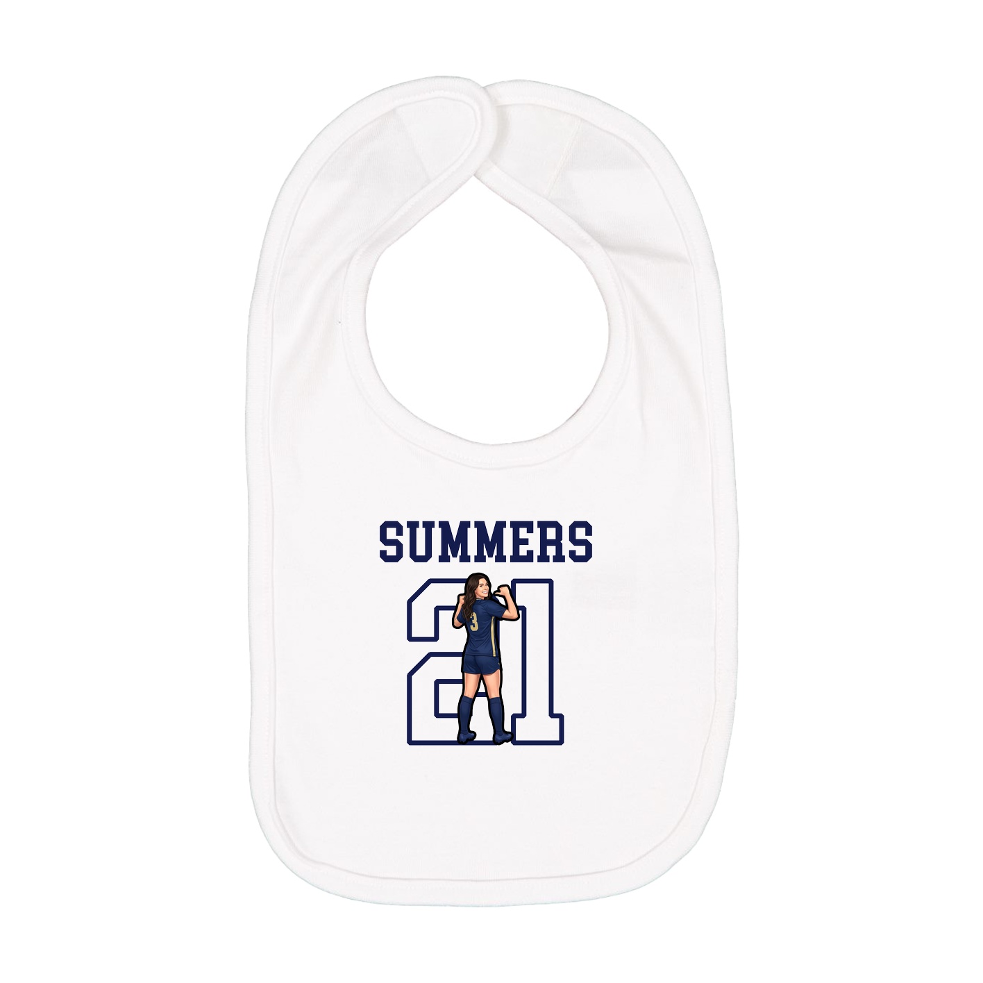 Infant Bib — Shirsey in White