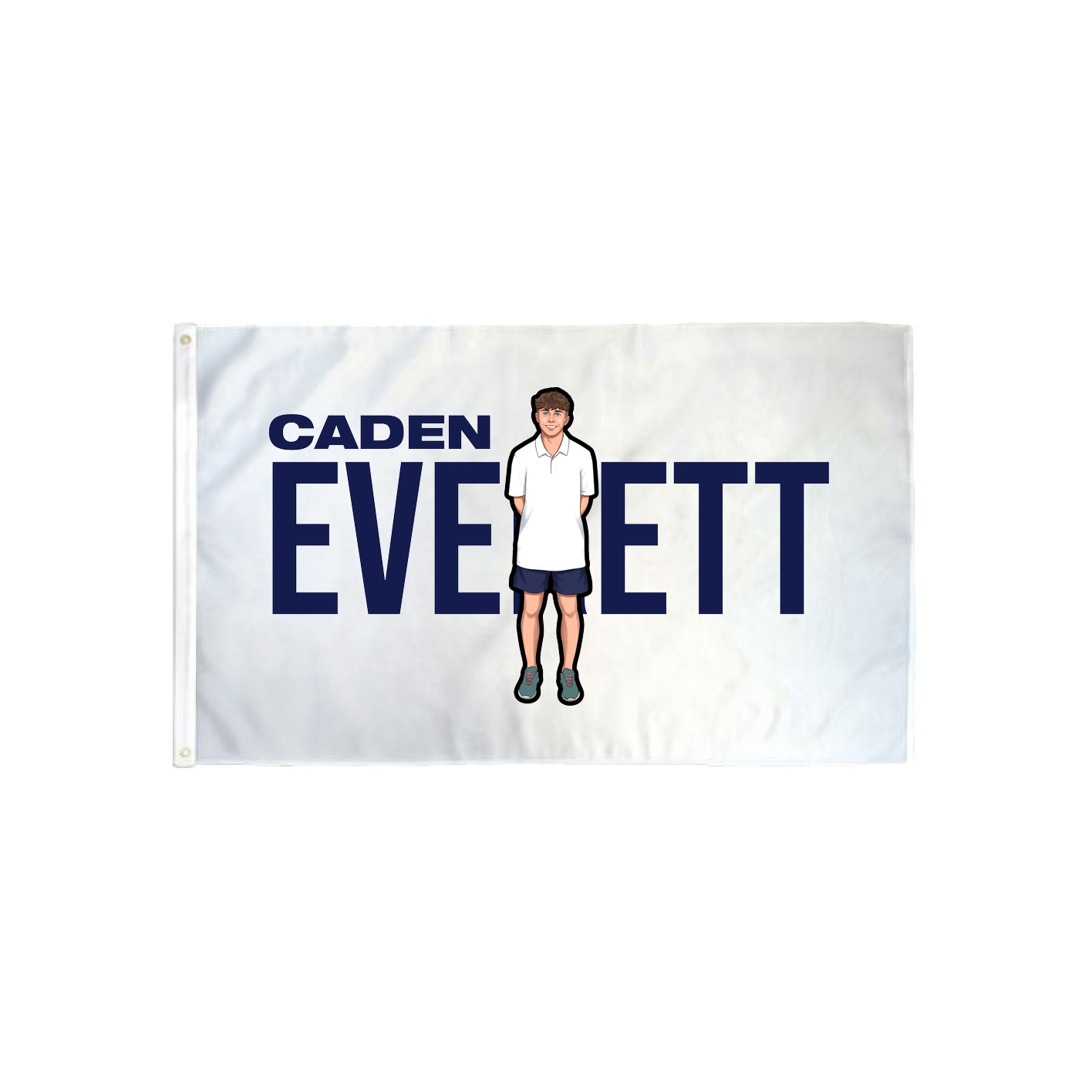3x5 Flag — Player Name in Classic