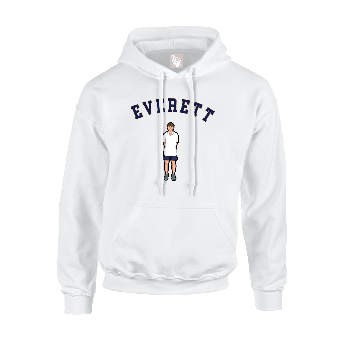 Youth Hoodie — Shirsey Arch in White