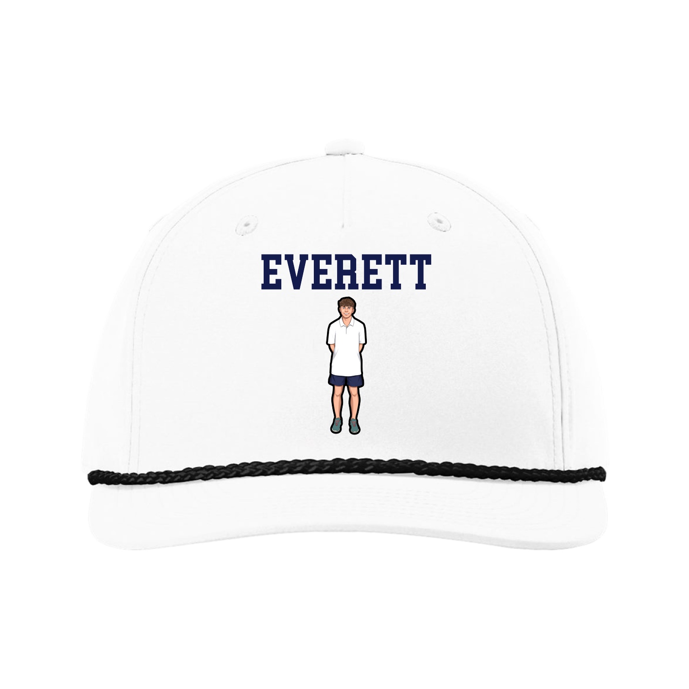 Five-Panel Classic Rope Cap — Shirsey in White