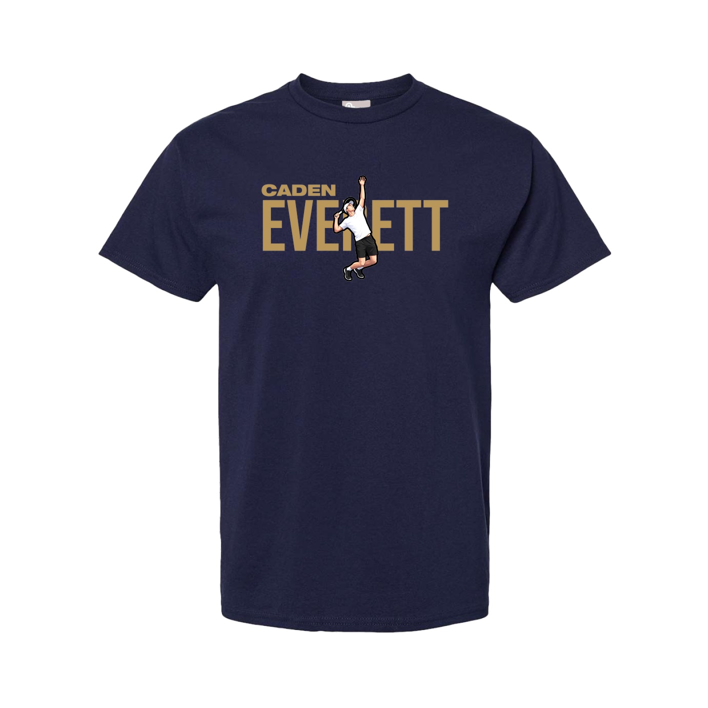 Youth Tee — Player Name in Navy