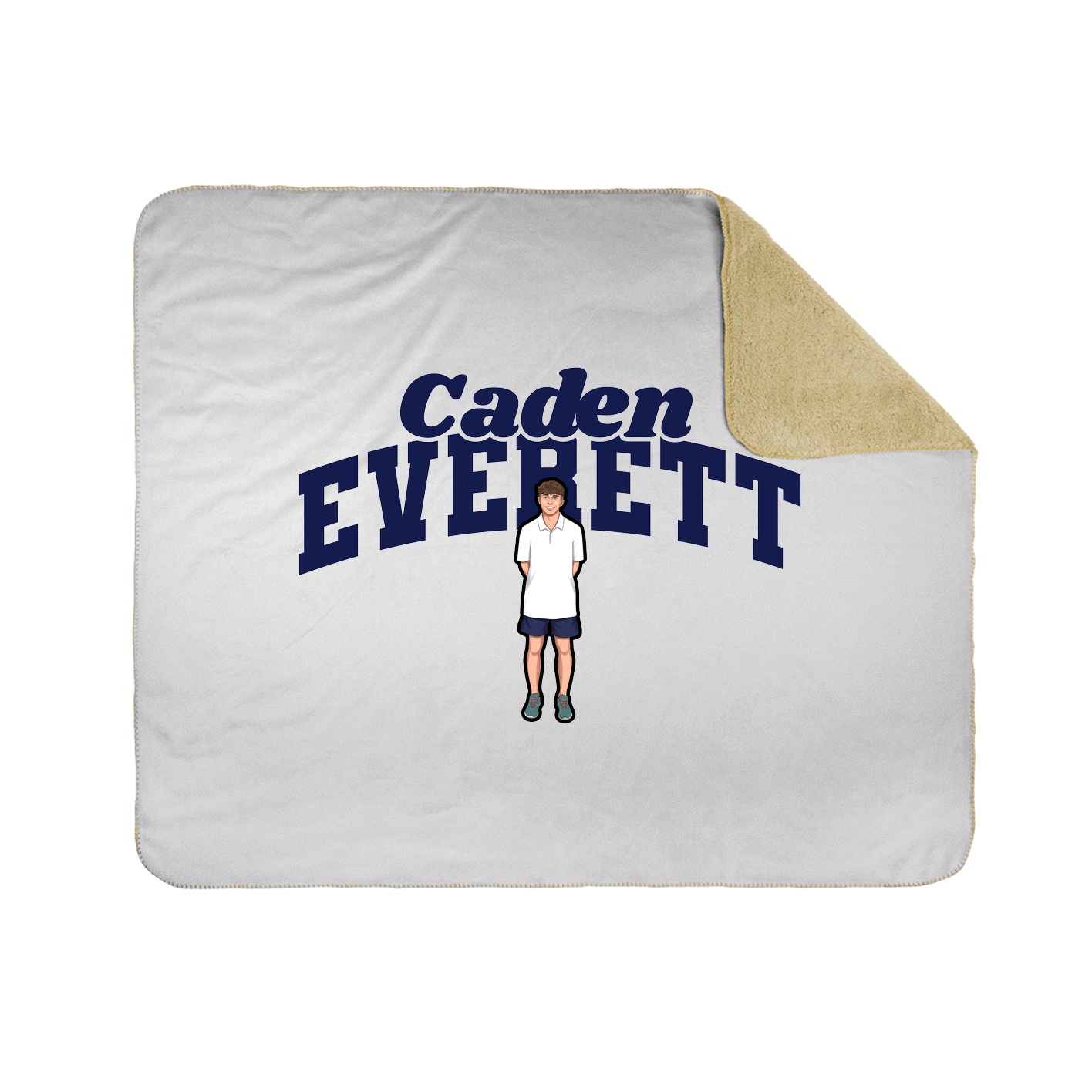 Throw Blanket — Signature Arch in White