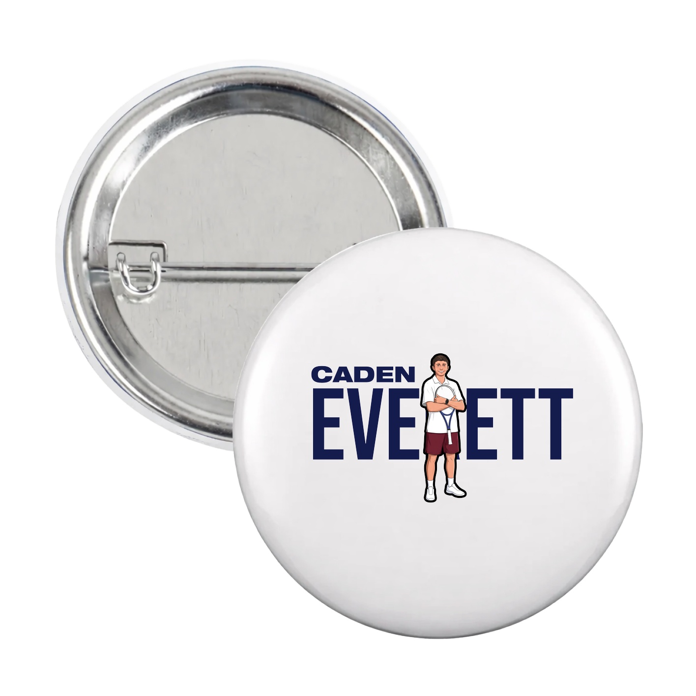 Game Day Button — Player Name in White