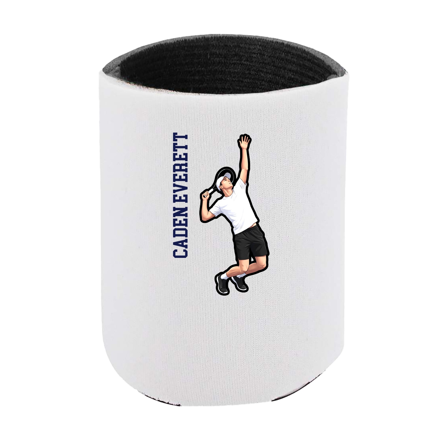 Can Holder — Name Vertical in White