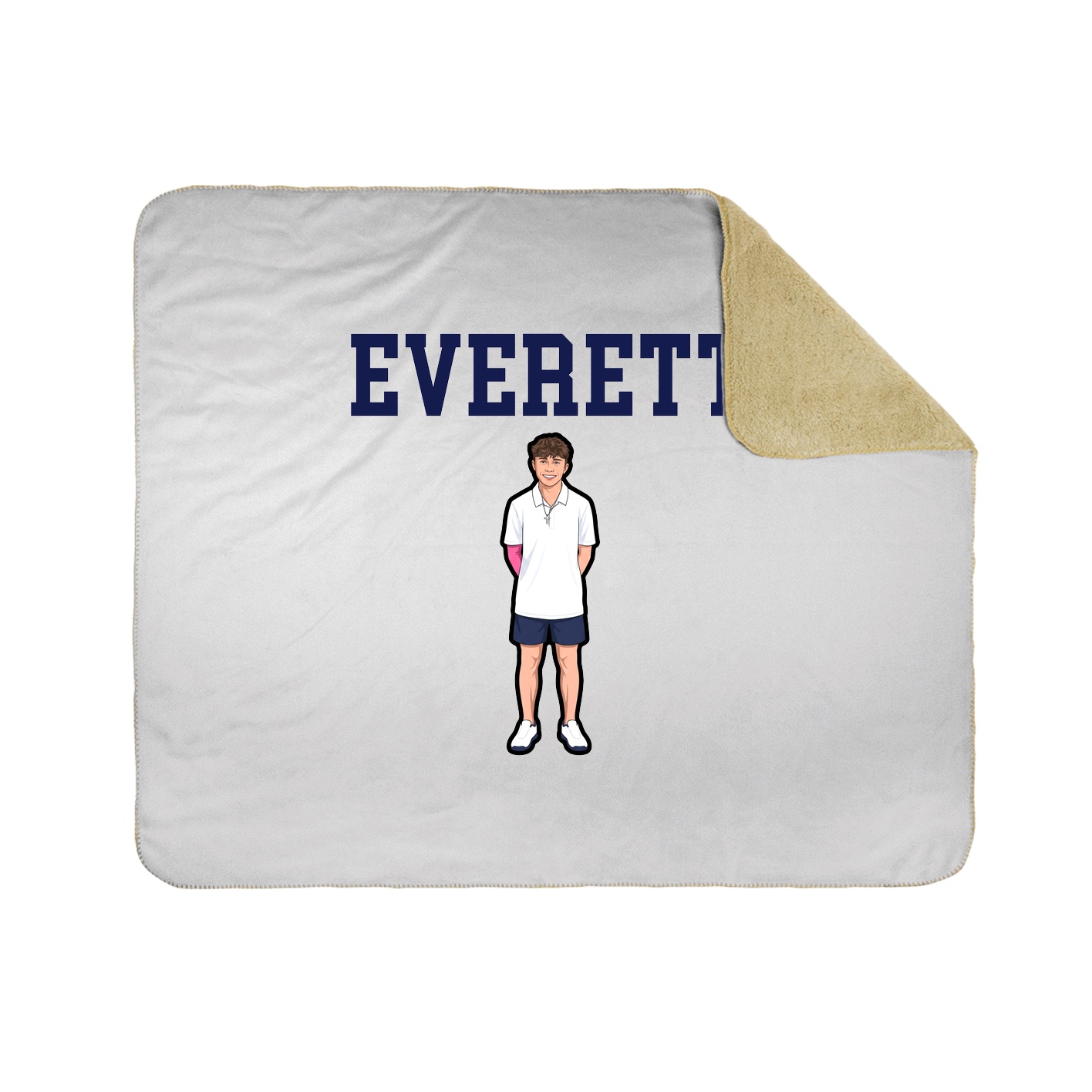 Throw Blanket — Shirsey in White