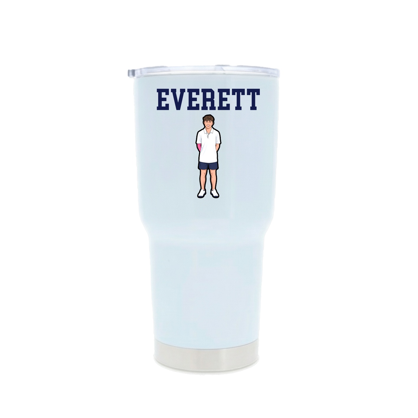30oz Stainless Steel Tumbler — Shirsey in White