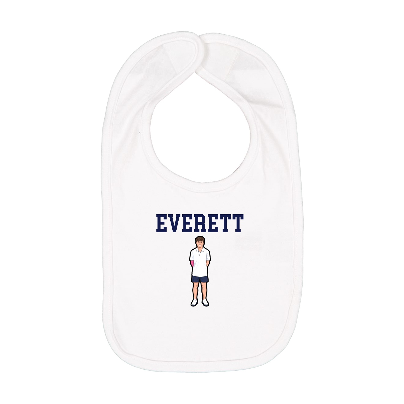 Infant Bib — Shirsey in White