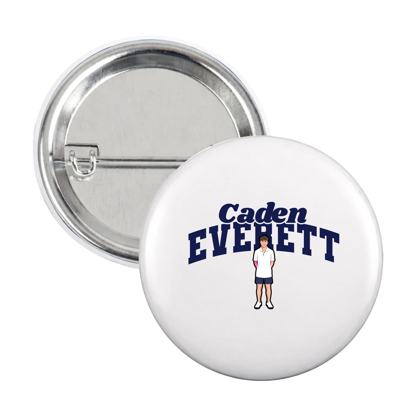 Game Day Button — Signature Arch in White