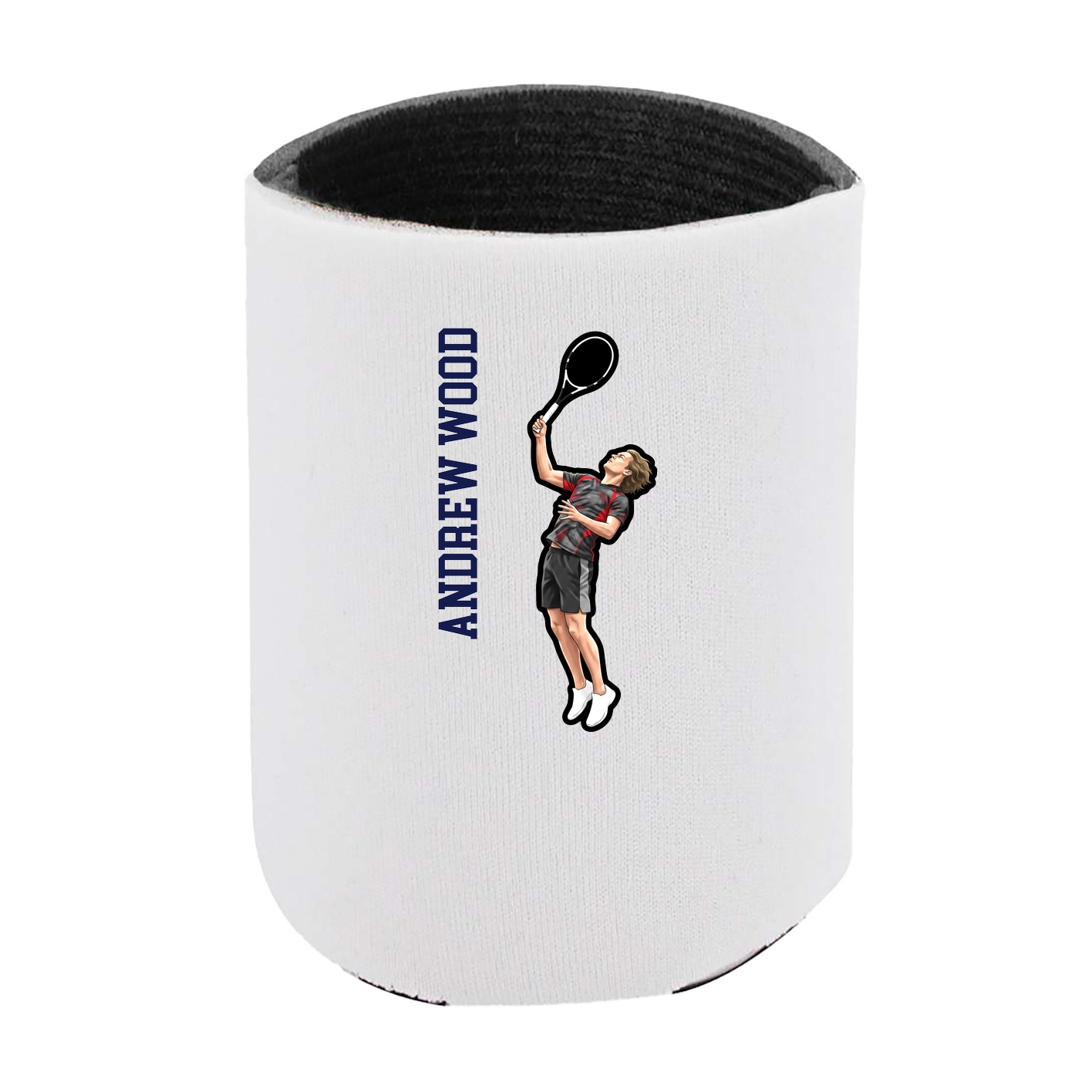 Can Holder — Name Vertical in White