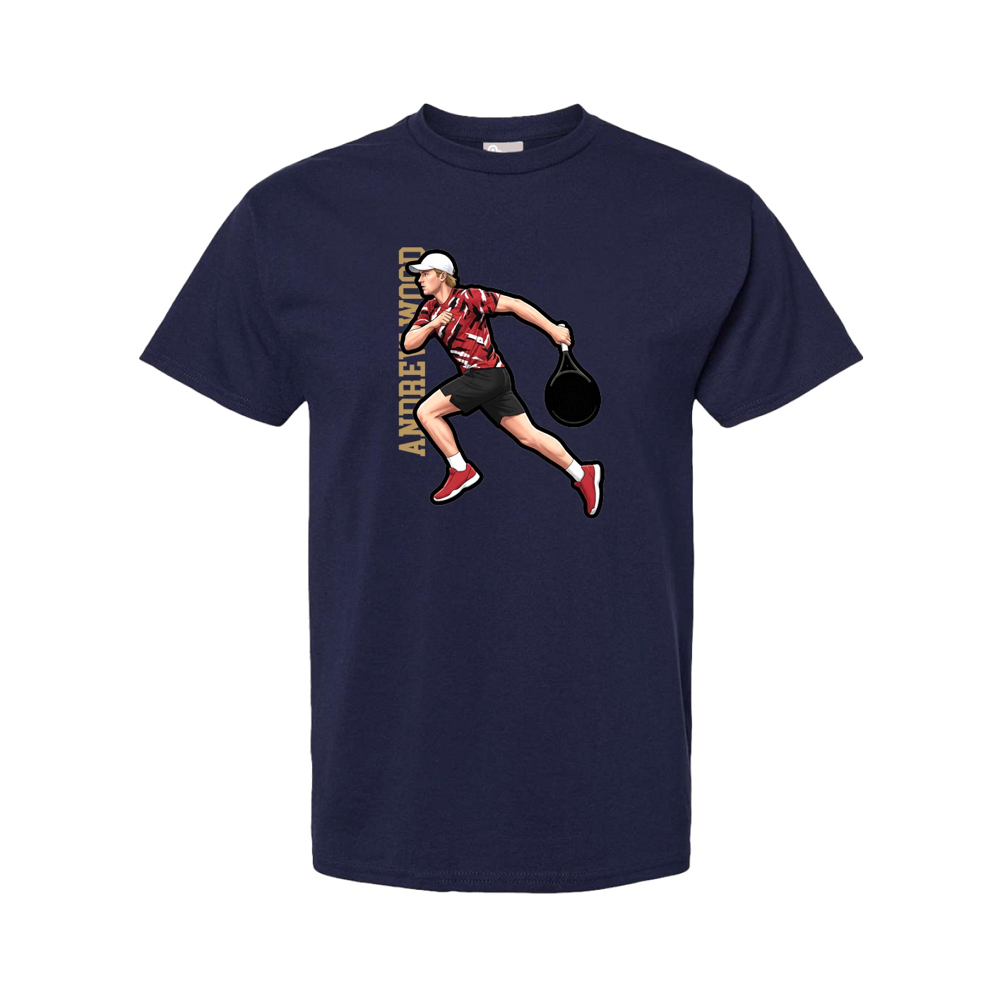 Youth Tee — Name Vertical in Navy