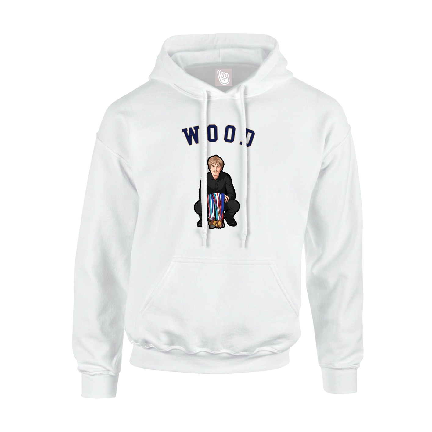 Youth Hoodie — Shirsey Arch in White