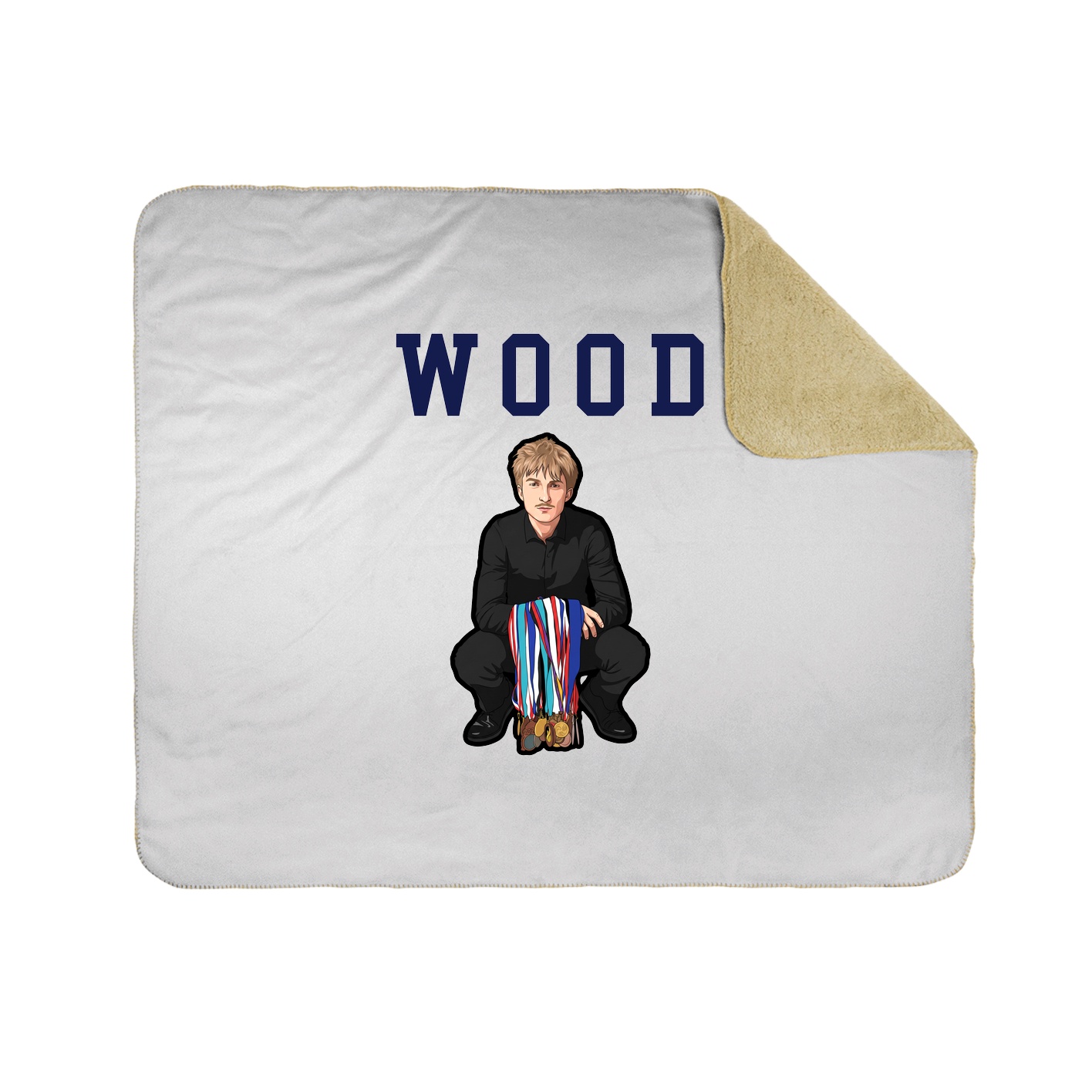Throw Blanket — Shirsey in White